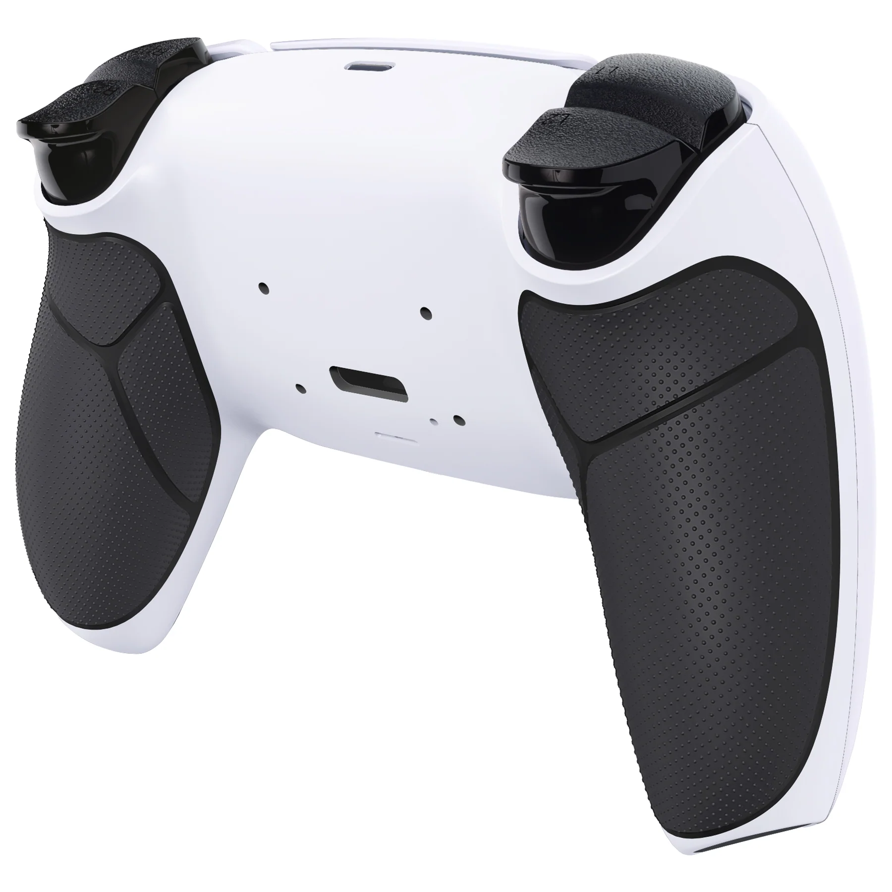 eXtremeRate Performance Grip Redesigned Back Shell for eXtremeRate RISE Remap Kit, Compatible with PS5 Controller - Rubberized Black White - Image 5