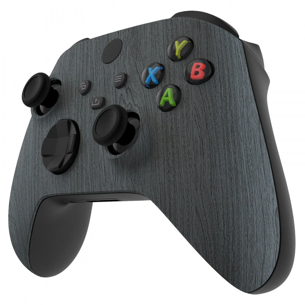 eXtremeRate Replacement Front Housing Shell for Xbox Series X & S Controller - Black Wood Grain - Image 4