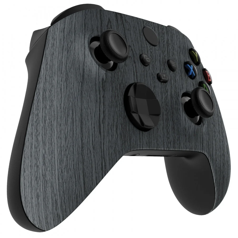 eXtremeRate Replacement Front Housing Shell for Xbox Series X & S Controller - Black Wood Grain - Image 5