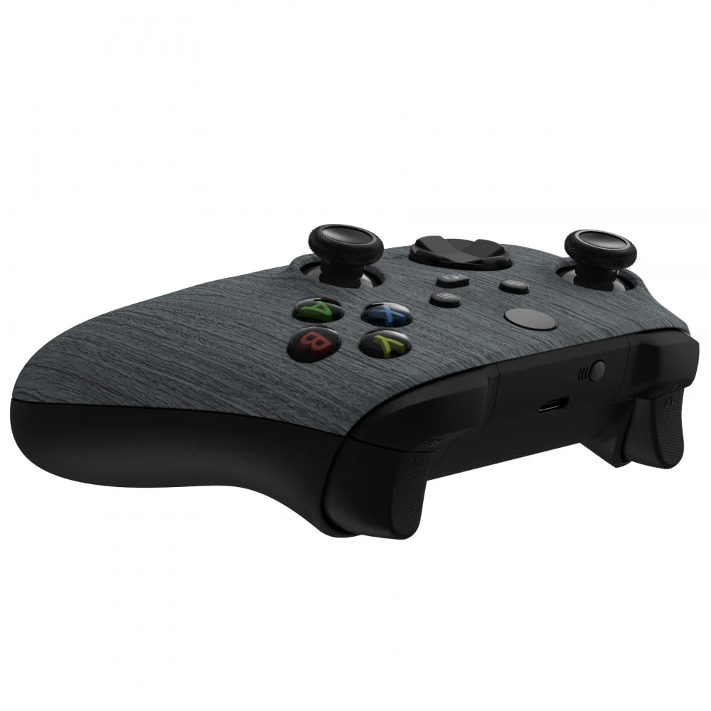 eXtremeRate Replacement Front Housing Shell for Xbox Series X & S Controller - Black Wood Grain - Image 6
