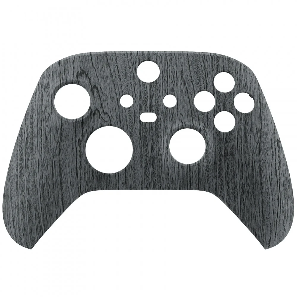 eXtremeRate Replacement Front Housing Shell for Xbox Series X & S Controller - Black Wood Grain - Image 8