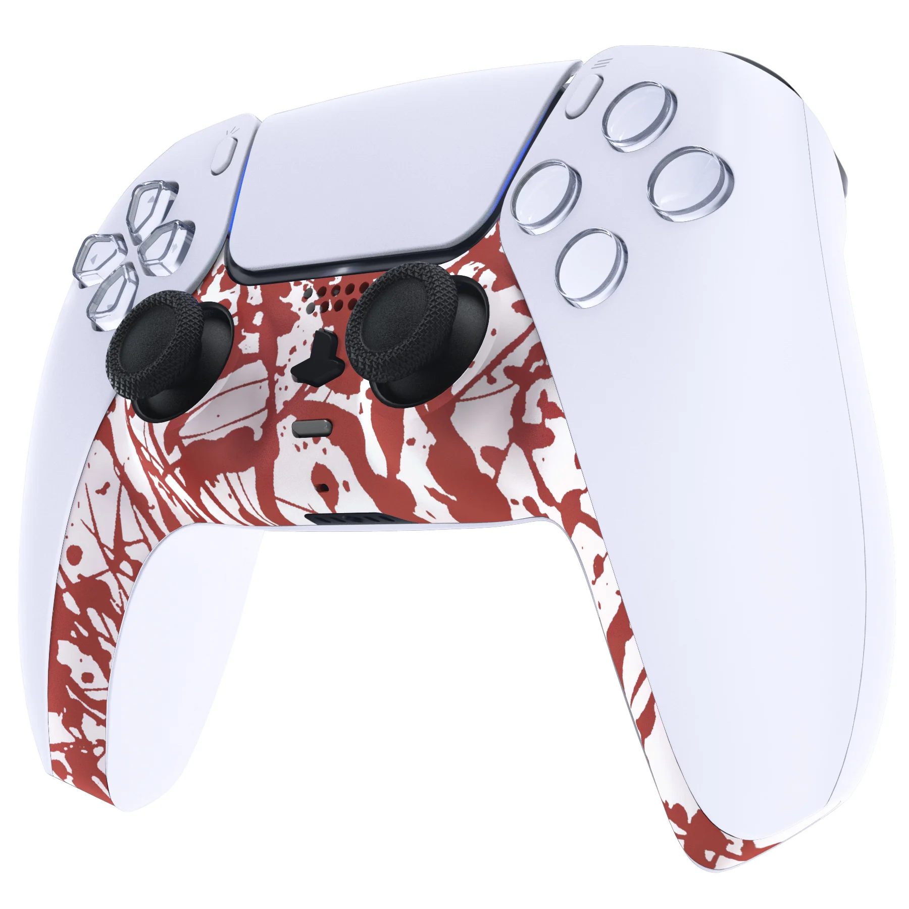 eXtremeRate Replacement Decorative Trim Shell with Accent Rings Compatible with PS5 Controller BDM-010/020/030/040/050 - Blood - Image 4