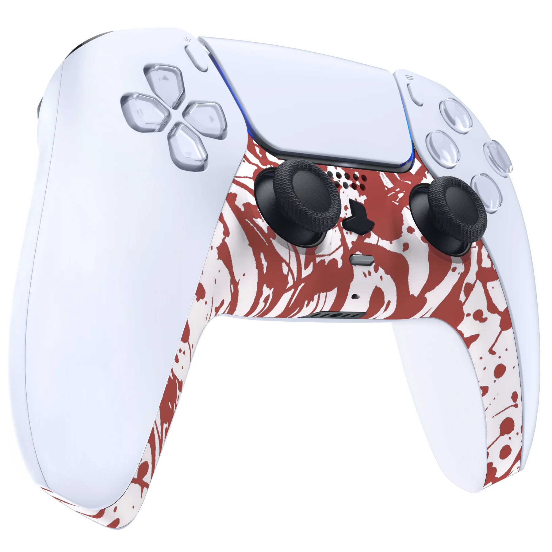 eXtremeRate Replacement Decorative Trim Shell with Accent Rings Compatible with PS5 Controller BDM-010/020/030/040/050 - Blood - Image 5