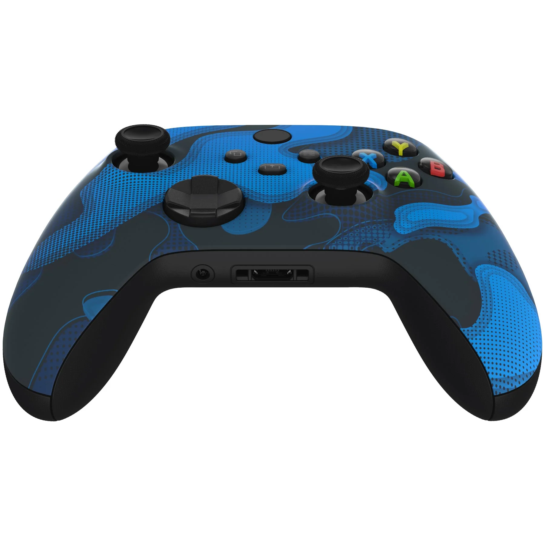 eXtremeRate Replacement Front Housing Shell for Xbox Series X & S Controller - Blue Black Camouflage - Image 8