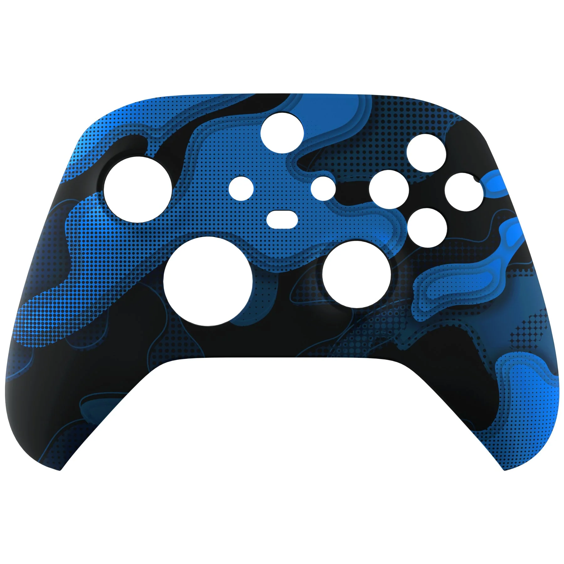 eXtremeRate Replacement Front Housing Shell for Xbox Series X & S Controller - Blue Black Camouflage - Image 9