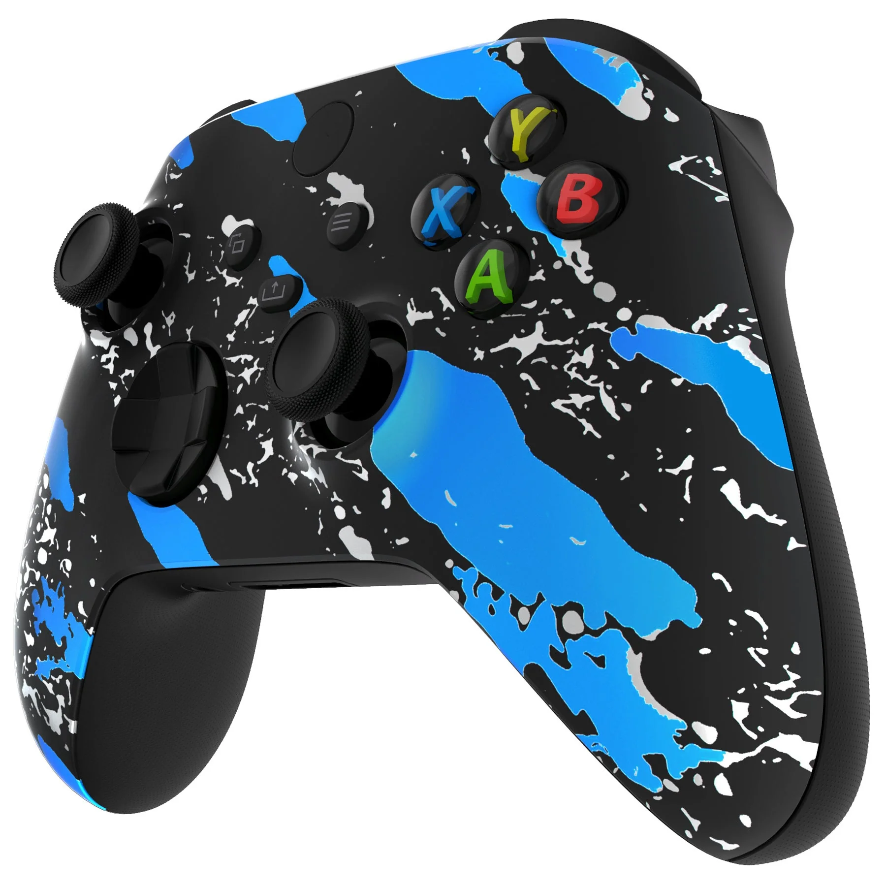 eXtremeRate Replacement Front Housing Shell for Xbox Series X & S Controller - Blue Coating Splash - Image 5