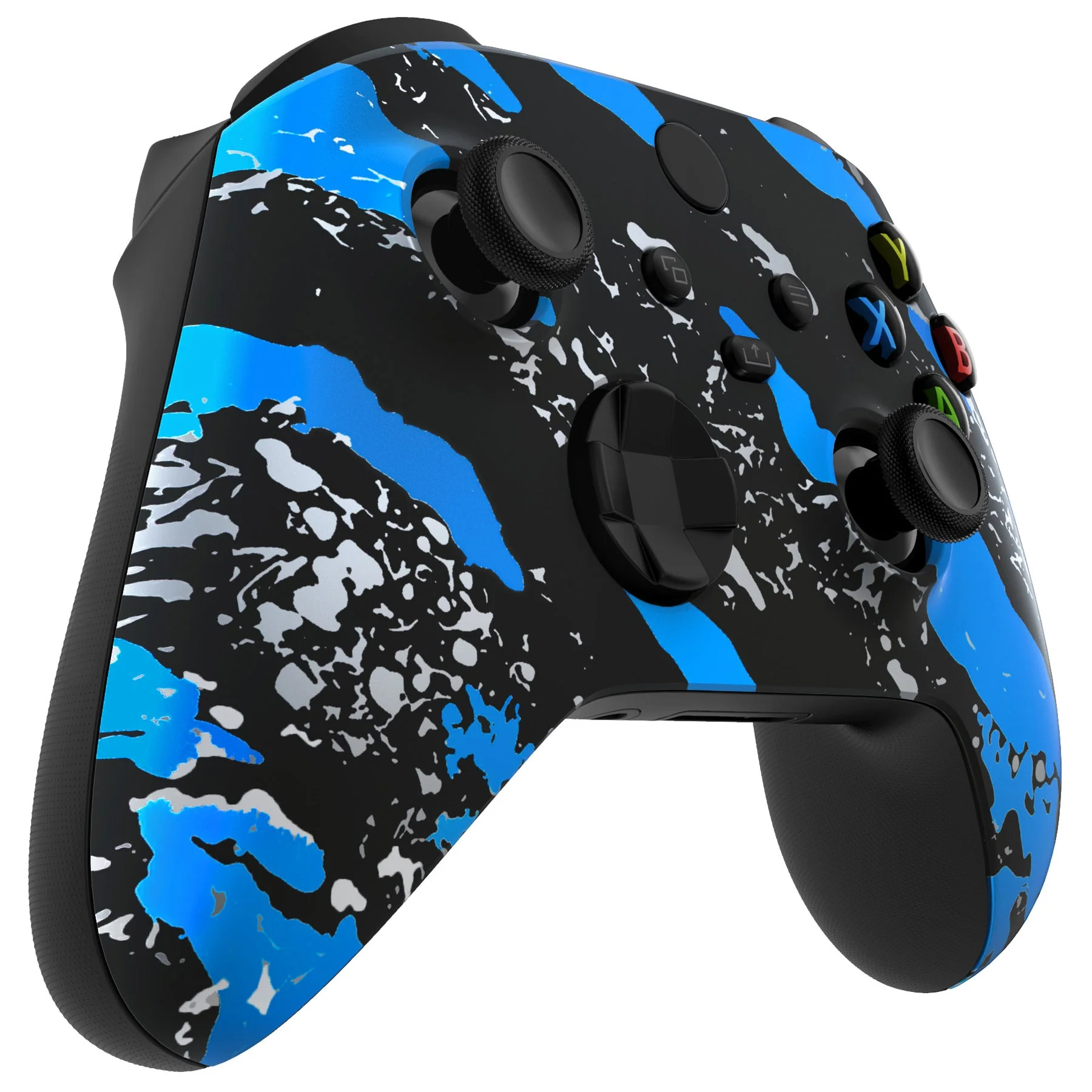 eXtremeRate Replacement Front Housing Shell for Xbox Series X & S Controller - Blue Coating Splash - Image 6