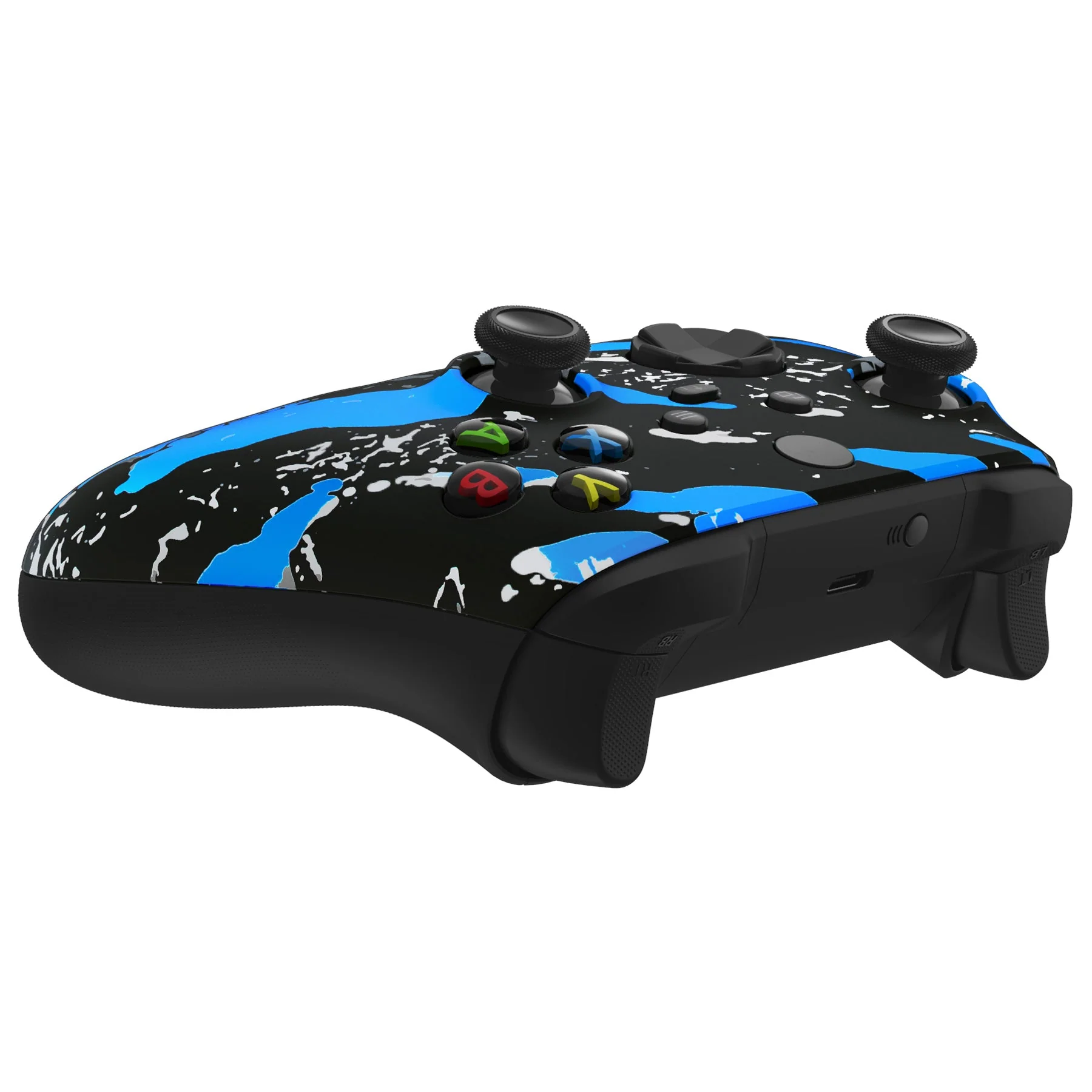 eXtremeRate Replacement Front Housing Shell for Xbox Series X & S Controller - Blue Coating Splash - Image 7