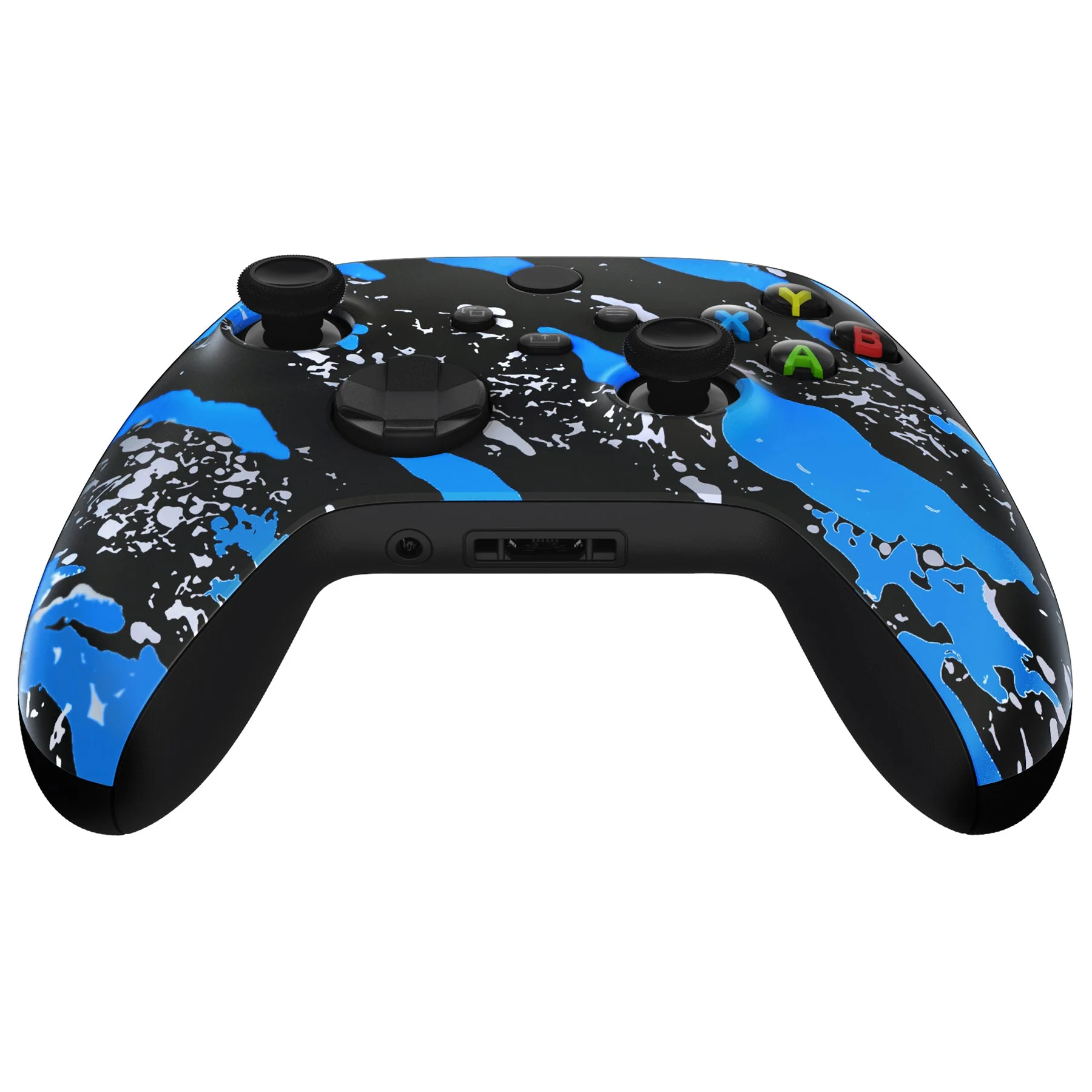 eXtremeRate Replacement Front Housing Shell for Xbox Series X & S Controller - Blue Coating Splash - Image 8