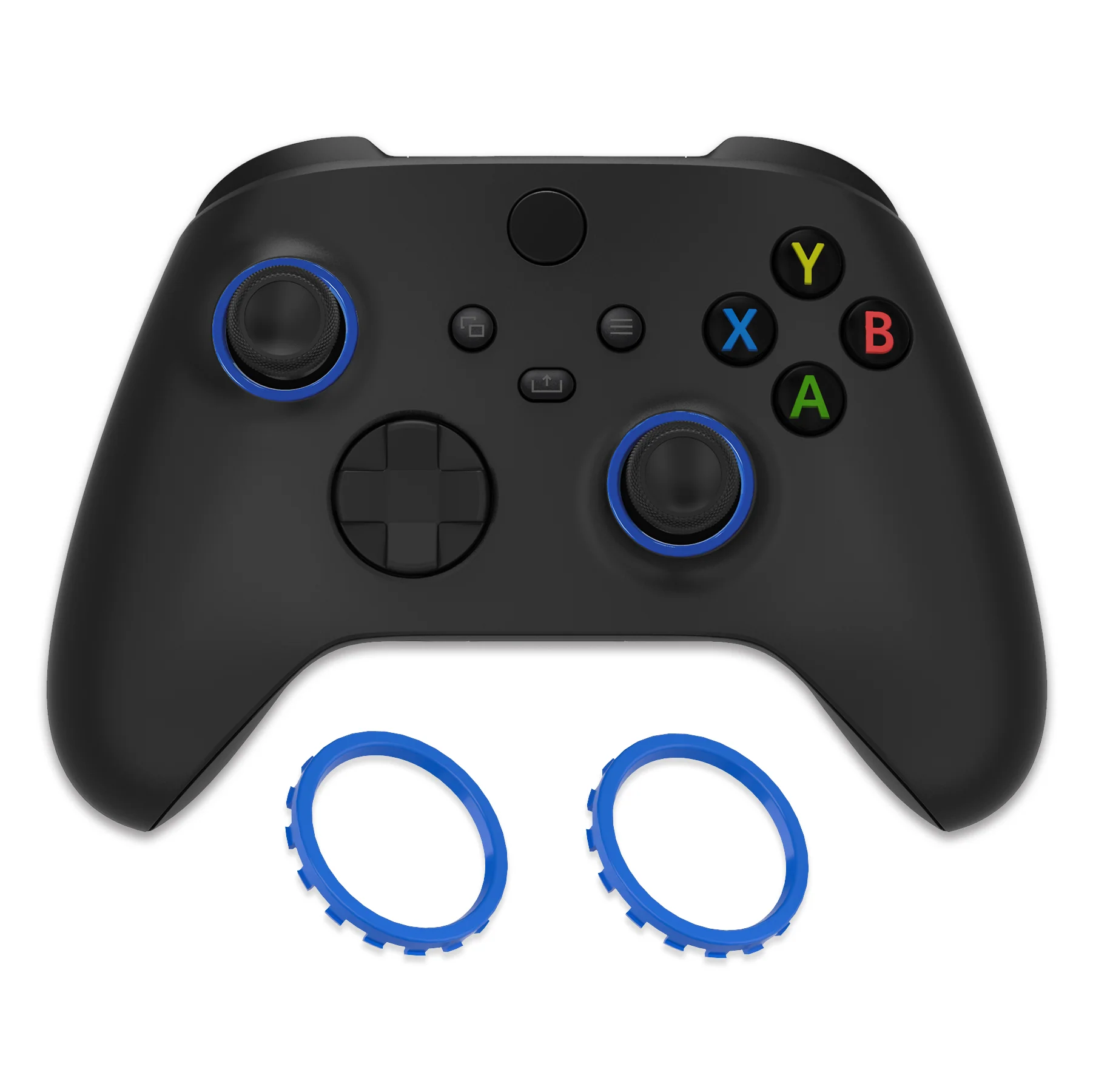 eXtremeRate Custom Accent Rings for Xbox Elite Series 2 Core & for Elite Series 2 & for Xbox One Elite Controller, Compatible with eXtremeRate ASR Version Shell for Xbox Series X/S Controller - Blue - Image 5