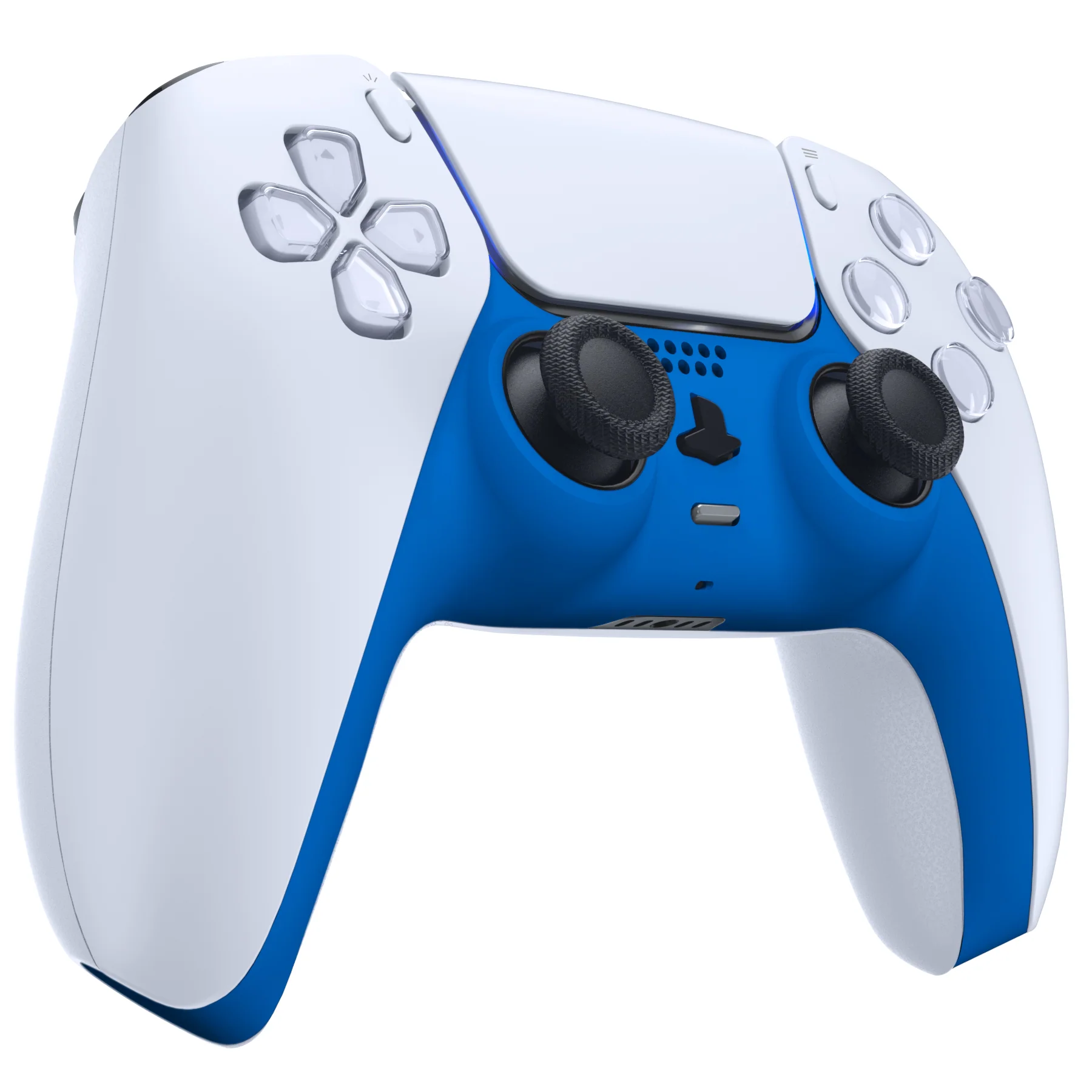 eXtremeRate Replacement Decorative Trim Shell with Accent Rings Compatible with PS5 Controller BDM-010/020/030/040/050 - Blue - Image 5