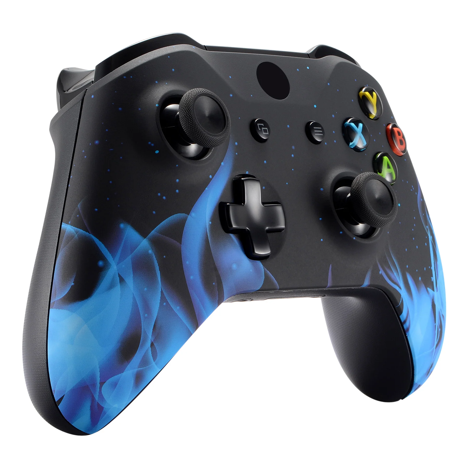 eXtremeRate Replacement Front Housing Shell for Xbox One X & S Controller (Model 1708) - Blue Flame - Image 5