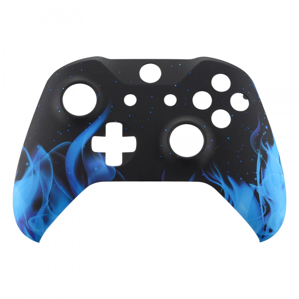 eXtremeRate Replacement Front Housing Shell for Xbox One X & S Controller (Model 1708) - Blue Flame - Image 7