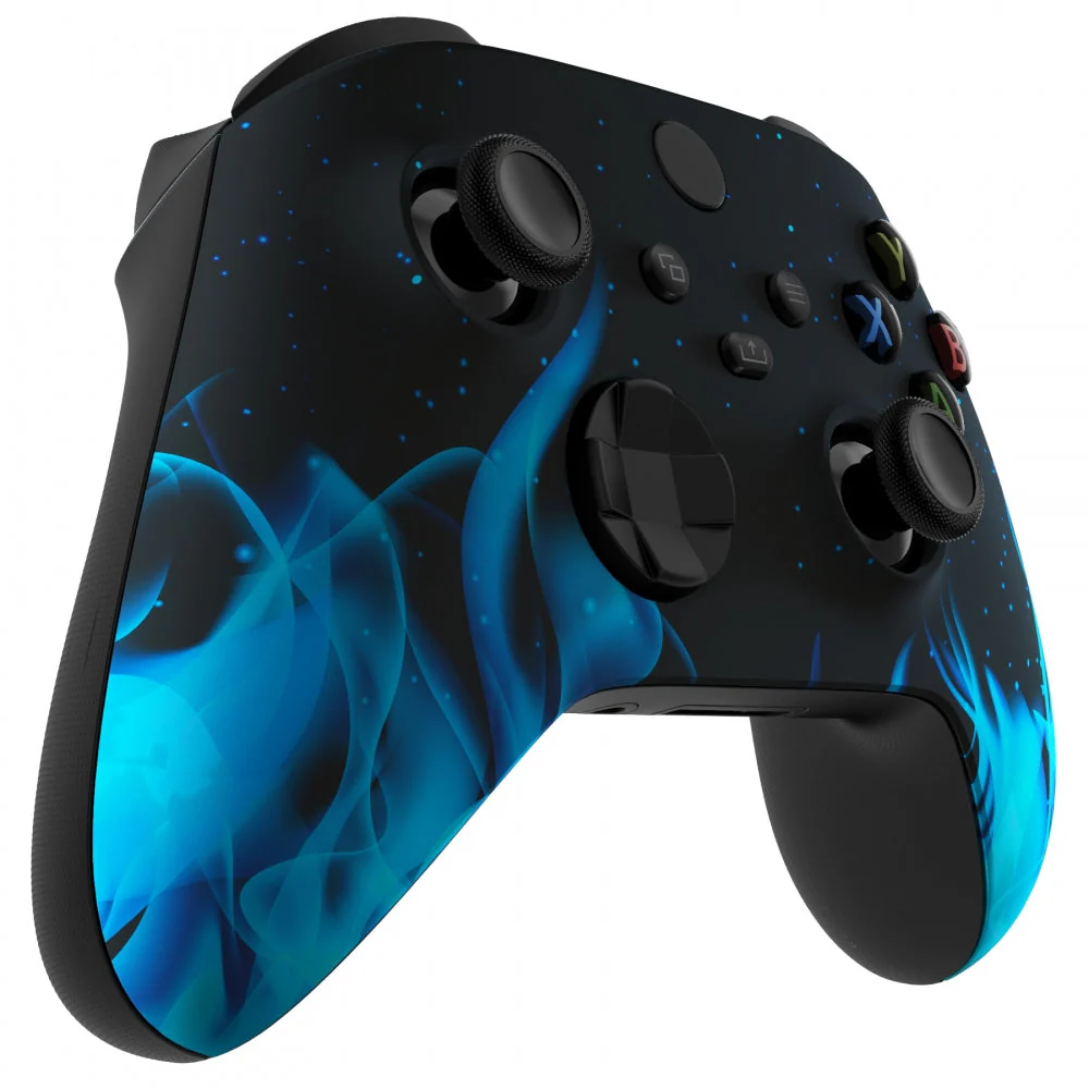 eXtremeRate Replacement Front Housing Shell for Xbox Series X & S Controller - Blue Flame - Image 5