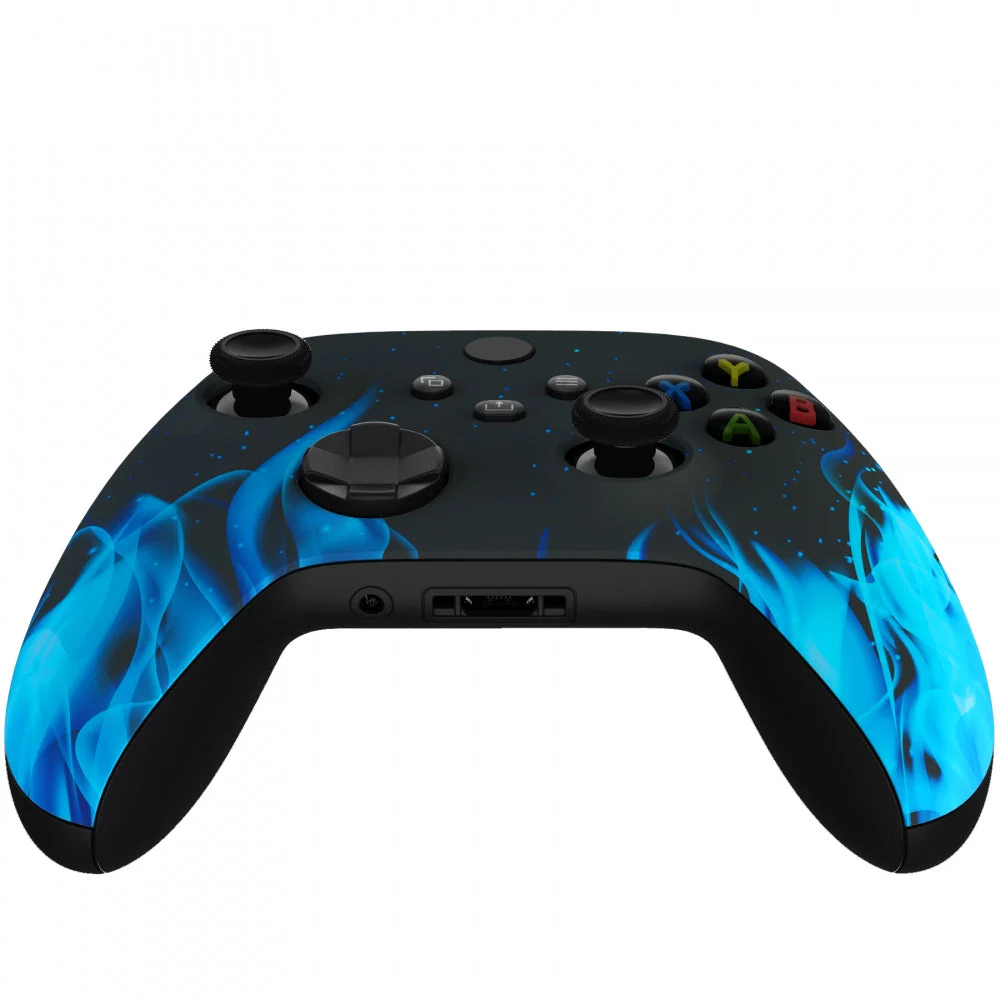 eXtremeRate Replacement Front Housing Shell for Xbox Series X & S Controller - Blue Flame - Image 7