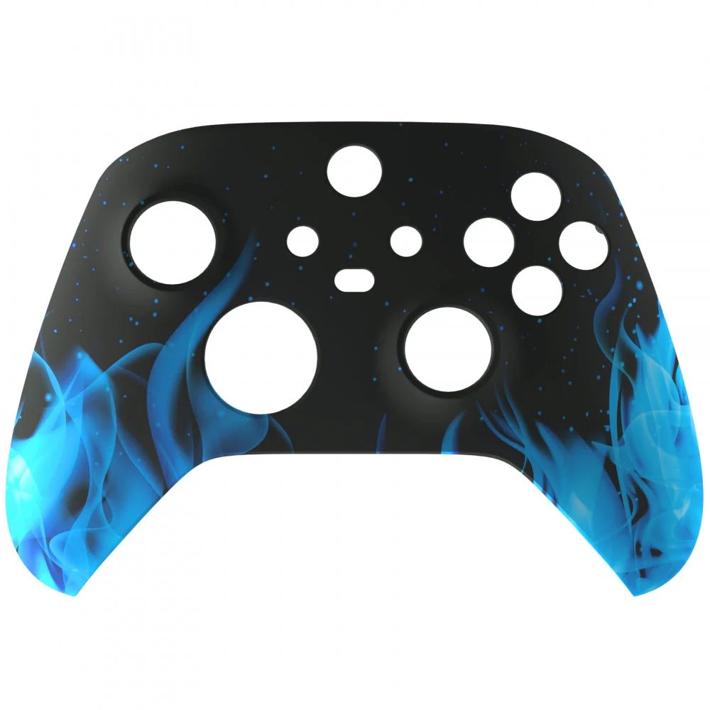 eXtremeRate Replacement Front Housing Shell for Xbox Series X & S Controller - Blue Flame - Image 8