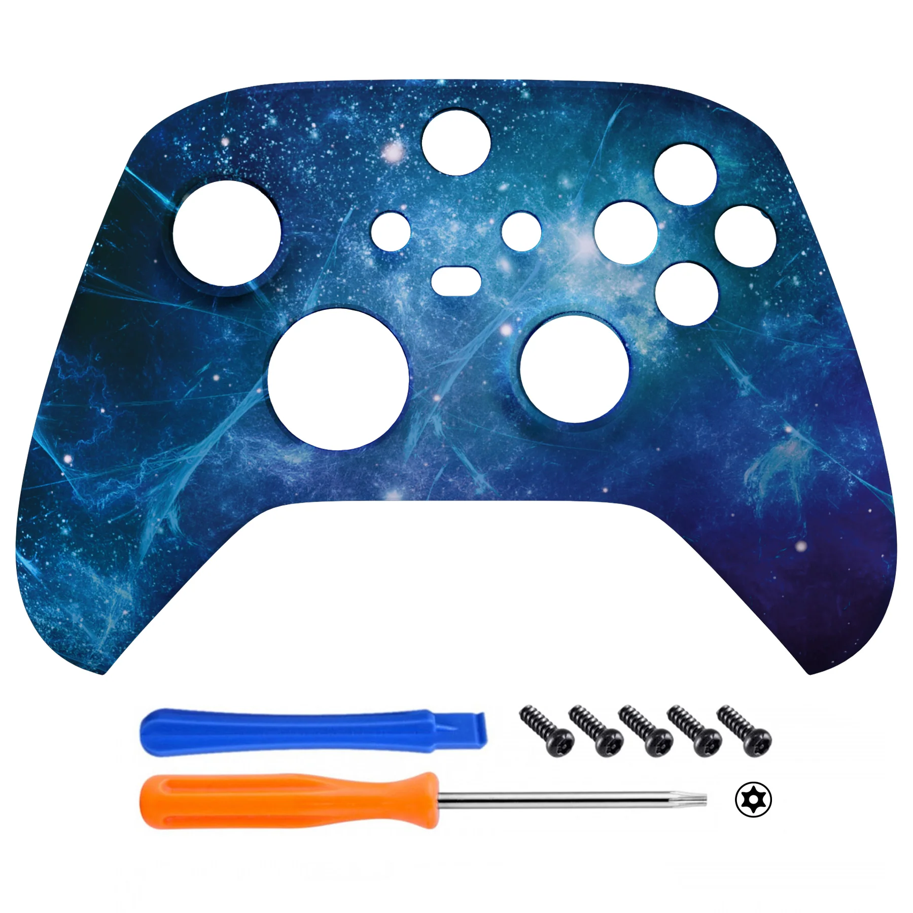 eXtremeRate Replacement Front Housing Shell for Xbox Series X & S Controller - Blue Nebula - Image 2