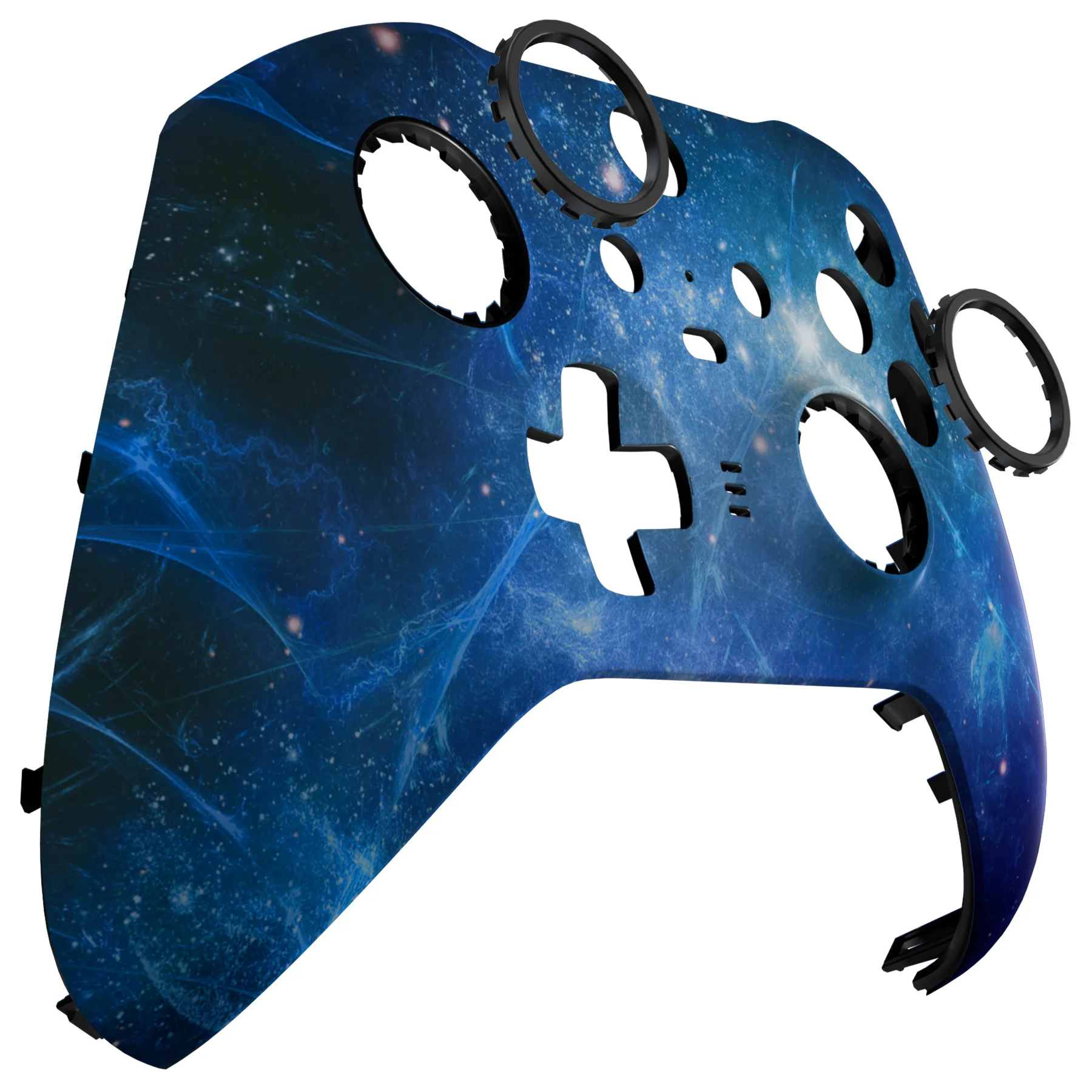 eXtremeRate Replacement Front Housing Shell Case with Accent Rings for Xbox One Elite Series 2 & Elite 2 Core Controller (Model 1797) - Blue Nebula - Image 10