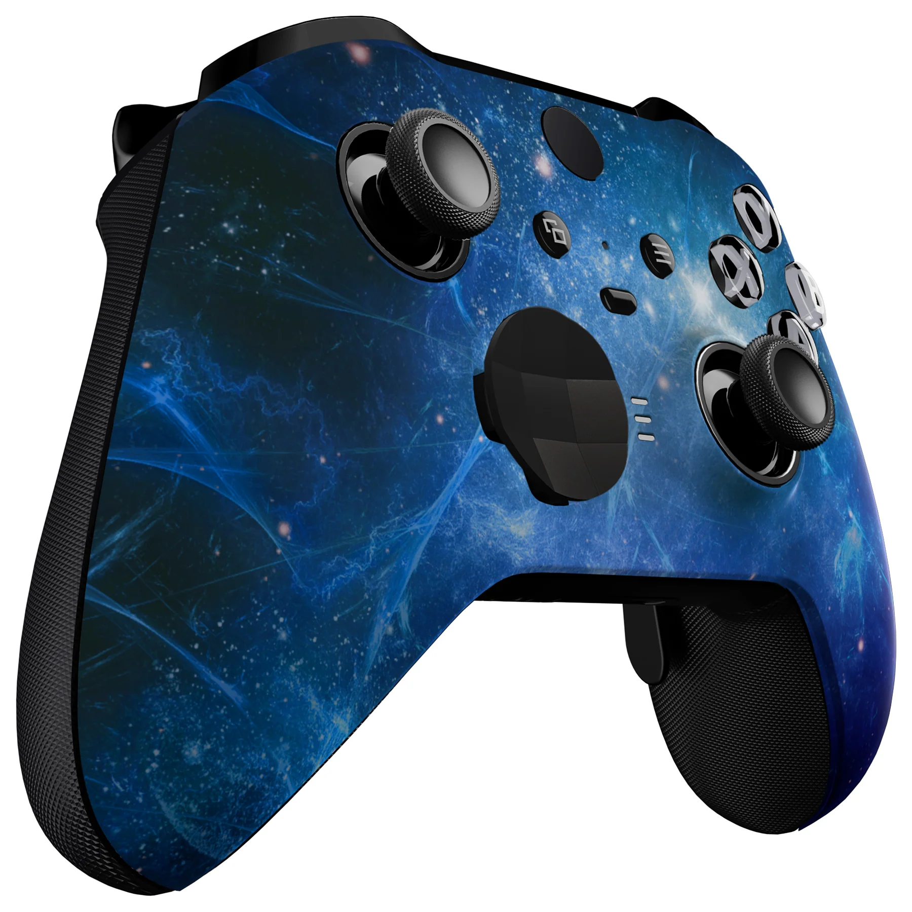 eXtremeRate Replacement Front Housing Shell Case with Accent Rings for Xbox One Elite Series 2 & Elite 2 Core Controller (Model 1797) - Blue Nebula - Image 6