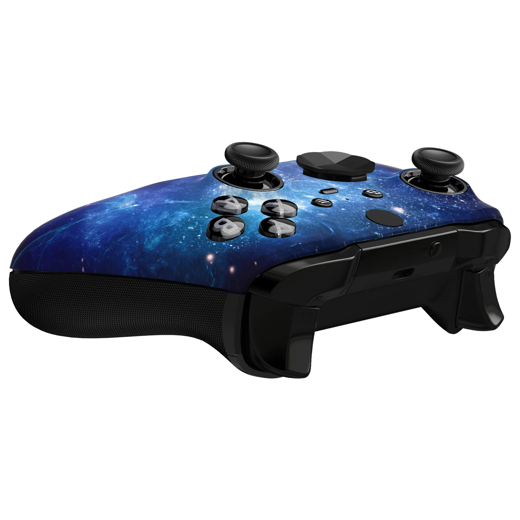 eXtremeRate Replacement Front Housing Shell Case with Accent Rings for Xbox One Elite Series 2 & Elite 2 Core Controller (Model 1797) - Blue Nebula - Image 7