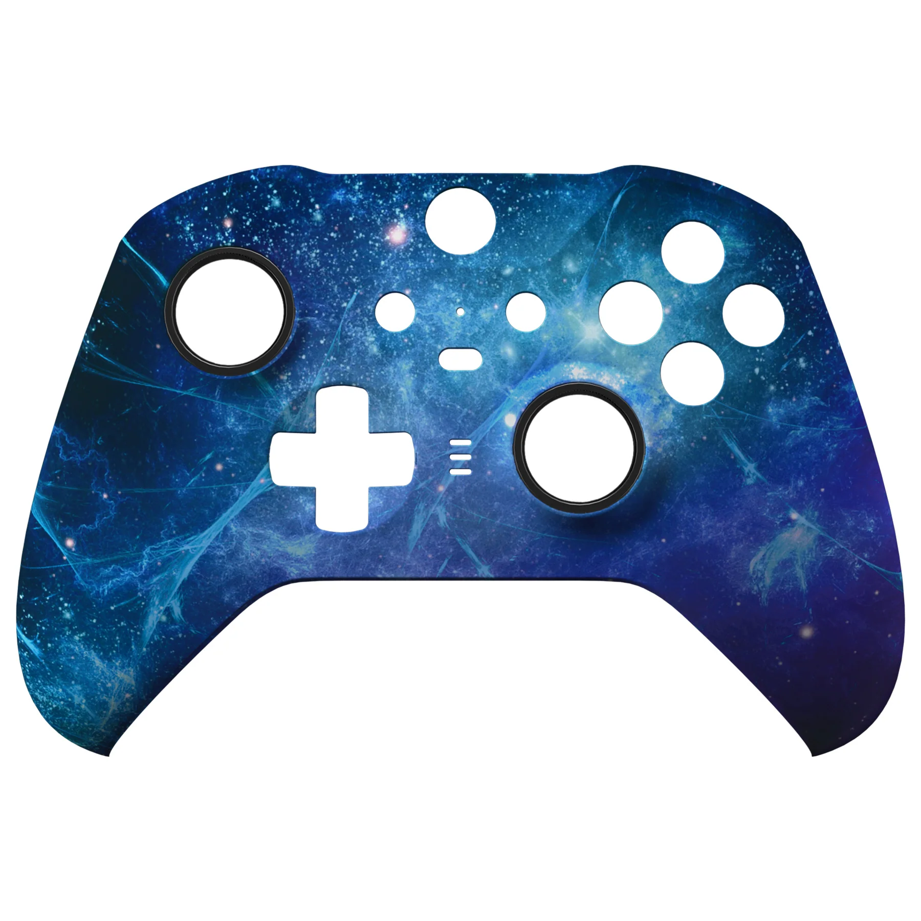 eXtremeRate Replacement Front Housing Shell Case with Accent Rings for Xbox One Elite Series 2 & Elite 2 Core Controller (Model 1797) - Blue Nebula - Image 8