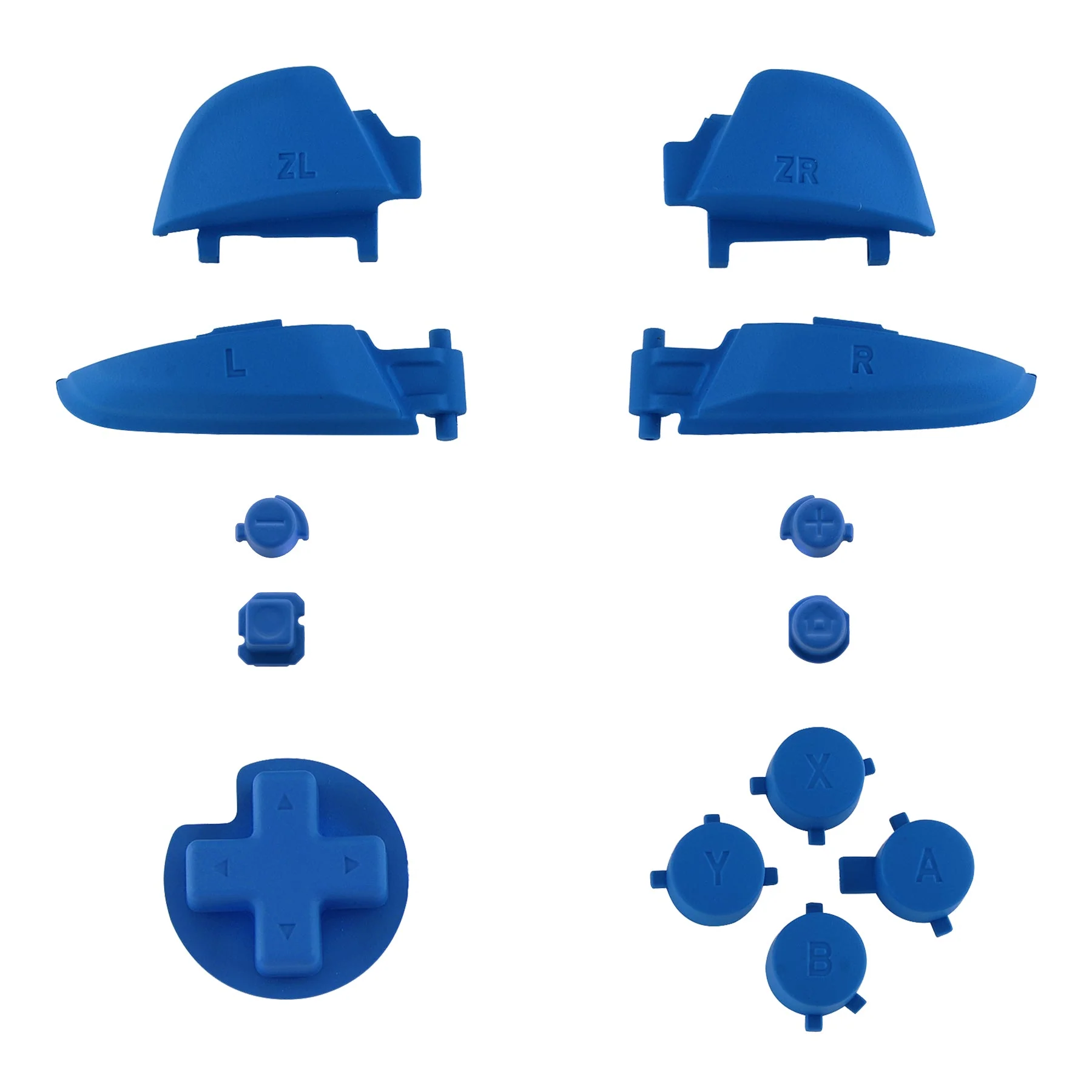 eXtremeRate DIY Replacement Full Set Buttons for Nintendo Switch Pro Controller - Blue - Image 2