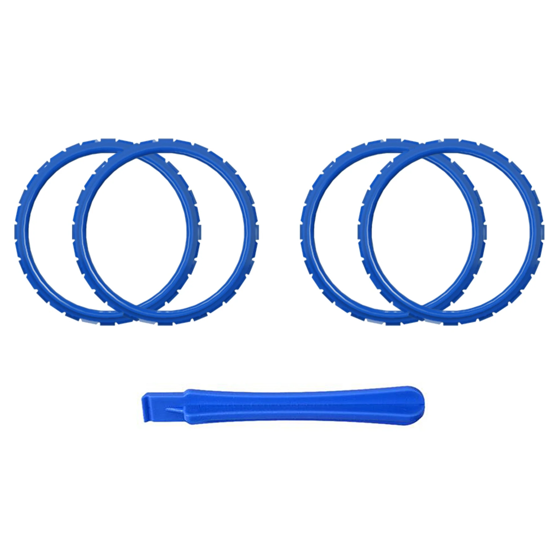 eXtremeRate Custom Replacement Accent Rings for PS5 Controller - Blue - Image 2