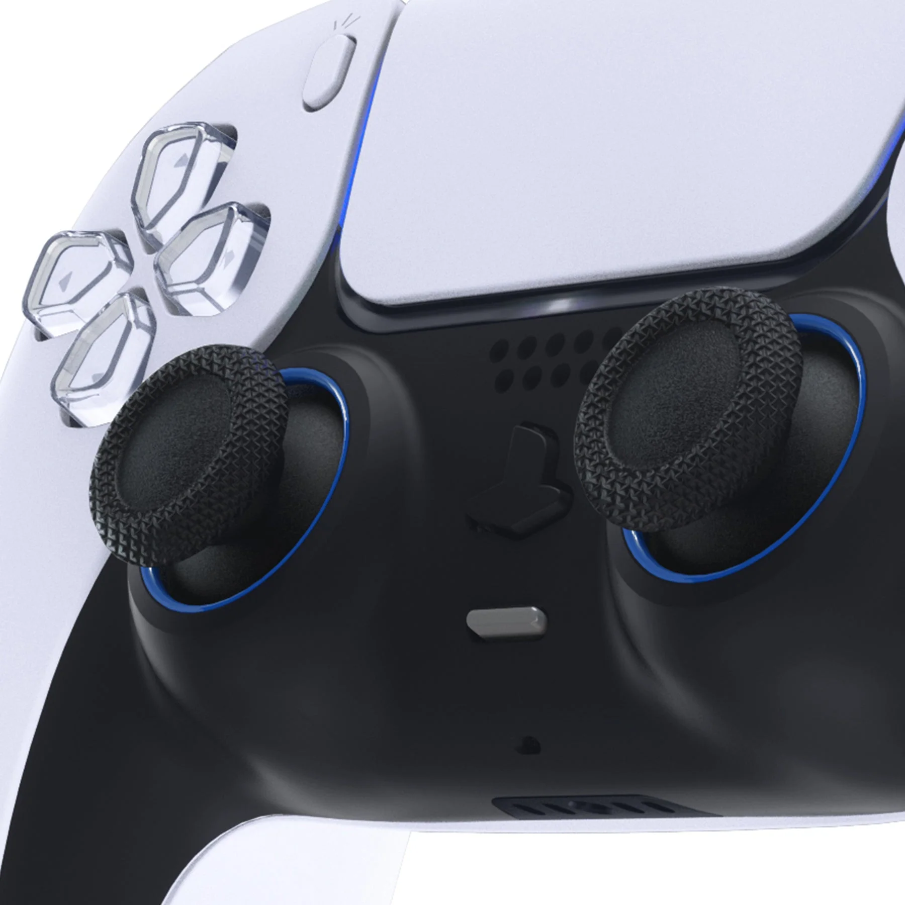 eXtremeRate Custom Replacement Accent Rings for PS5 Controller - Blue - Image 5