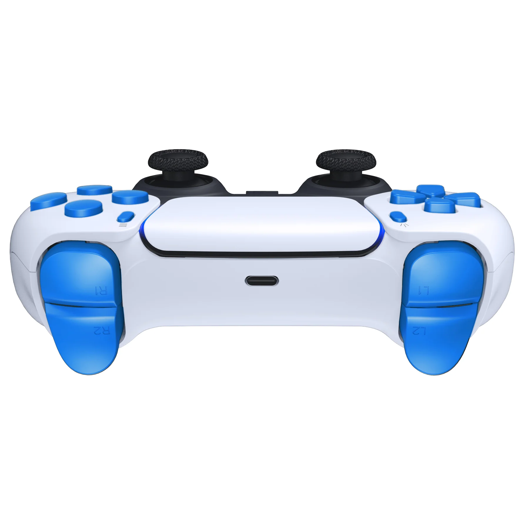 eXtremeRate Replacement Full Set Buttons Compatible with PS5 Controller BDM-030/040/050/060 - Blue - Image 8
