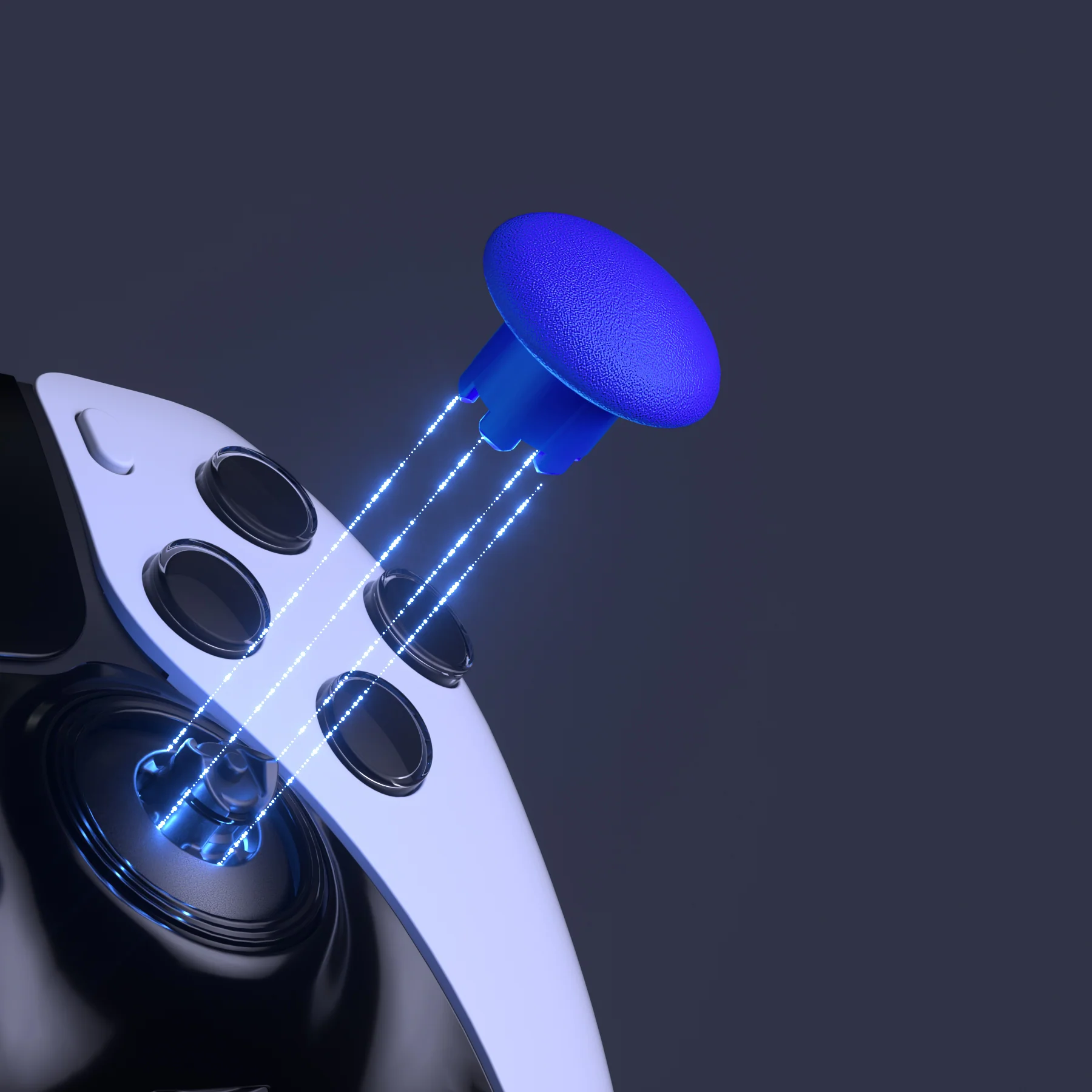 eXtremeRate Replacement Swappable Thumbsticks for PS5 Edge Controller - Blue - Image 6