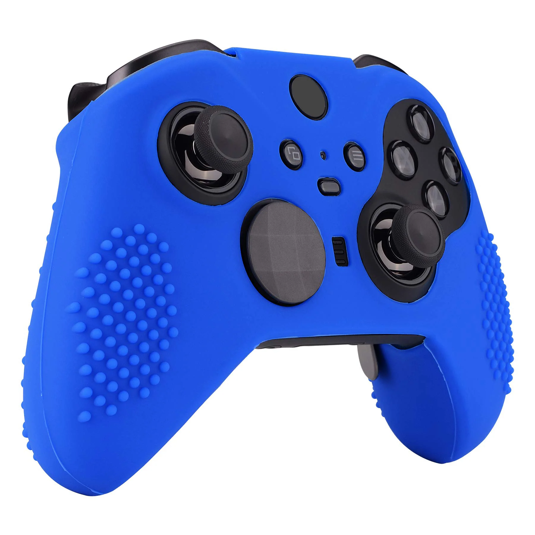 eXtremeRate PlayVital Protective Anti-Slip Silicone Case with Thumb Grips Caps for Xbox One Elite Series 2 & Elite 2 Core Controller - Blue - Image 6
