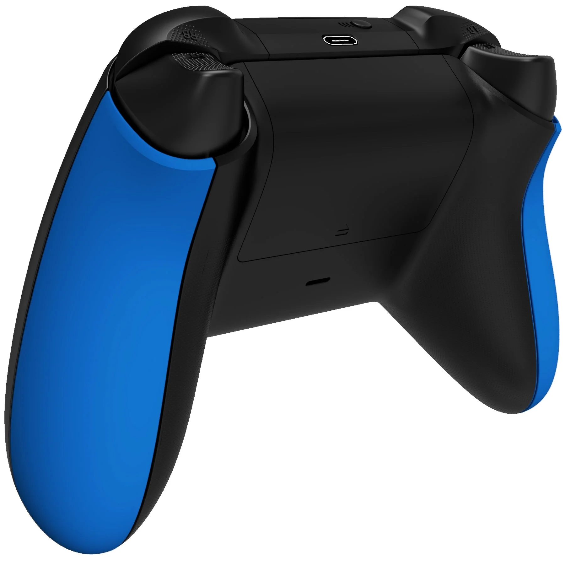 eXtremeRate Replacement Non-Slip Side Rails Grip Back Panels for Xbox Series X & S Controller - Blue - Image 5
