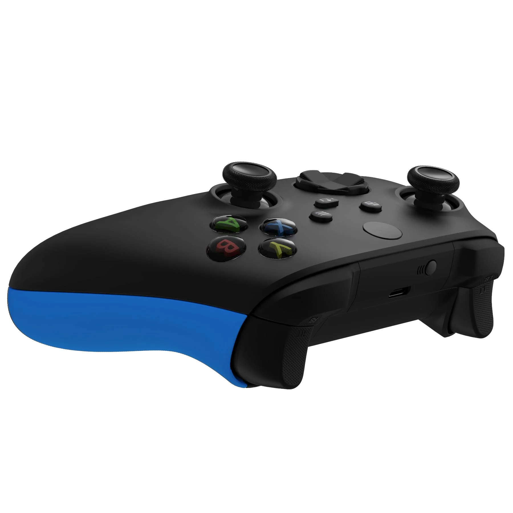 eXtremeRate Replacement Non-Slip Side Rails Grip Back Panels for Xbox Series X & S Controller - Blue - Image 7