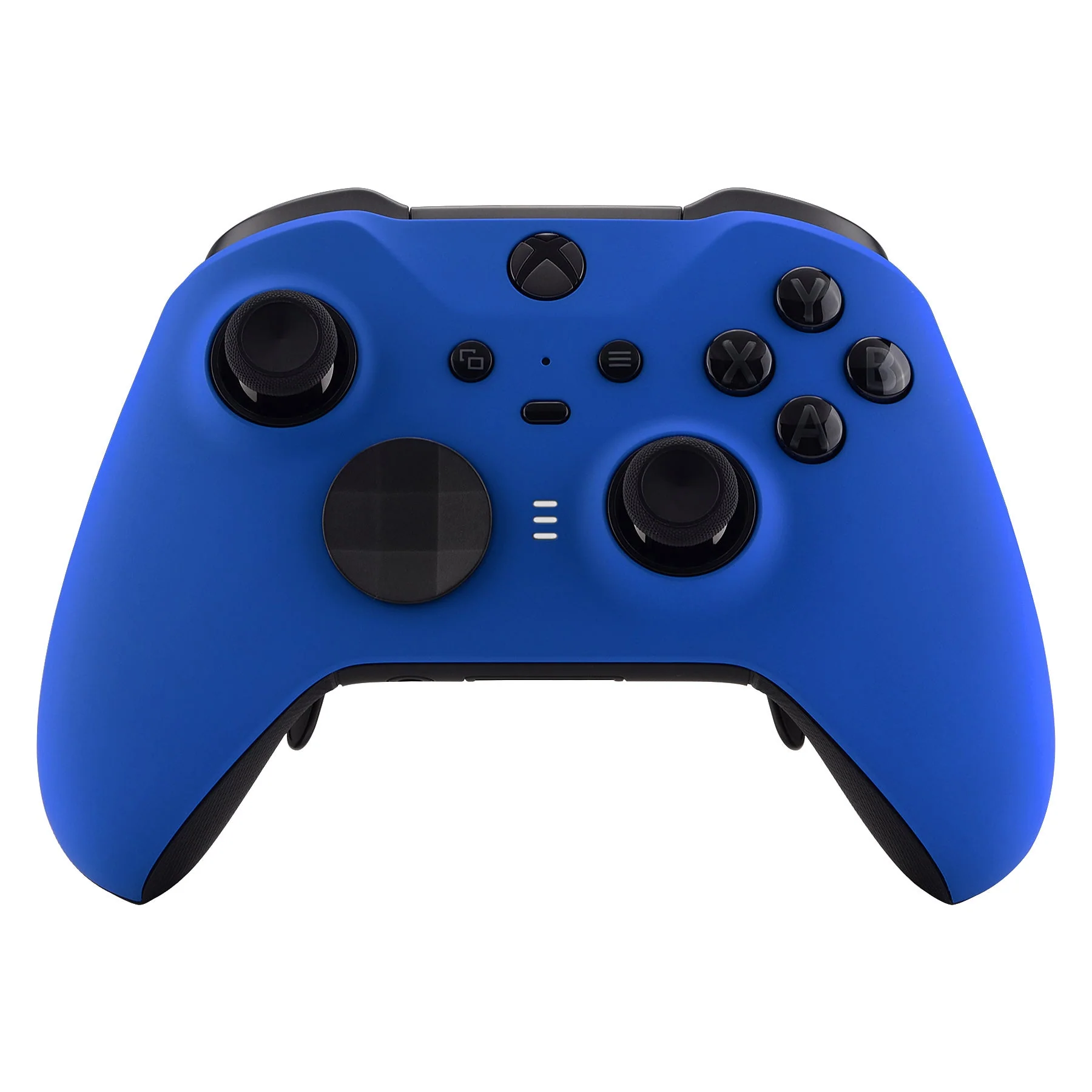 eXtremeRate Replacement Front Housing Shell Case with Accent Rings for Xbox One Elite Series 2 & Elite 2 Core Controller (Model 1797) - Blue - Image 2