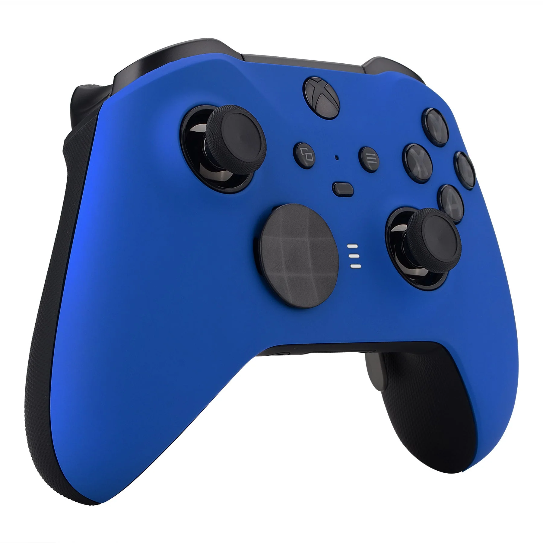 eXtremeRate Replacement Front Housing Shell Case with Accent Rings for Xbox One Elite Series 2 & Elite 2 Core Controller (Model 1797) - Blue - Image 6