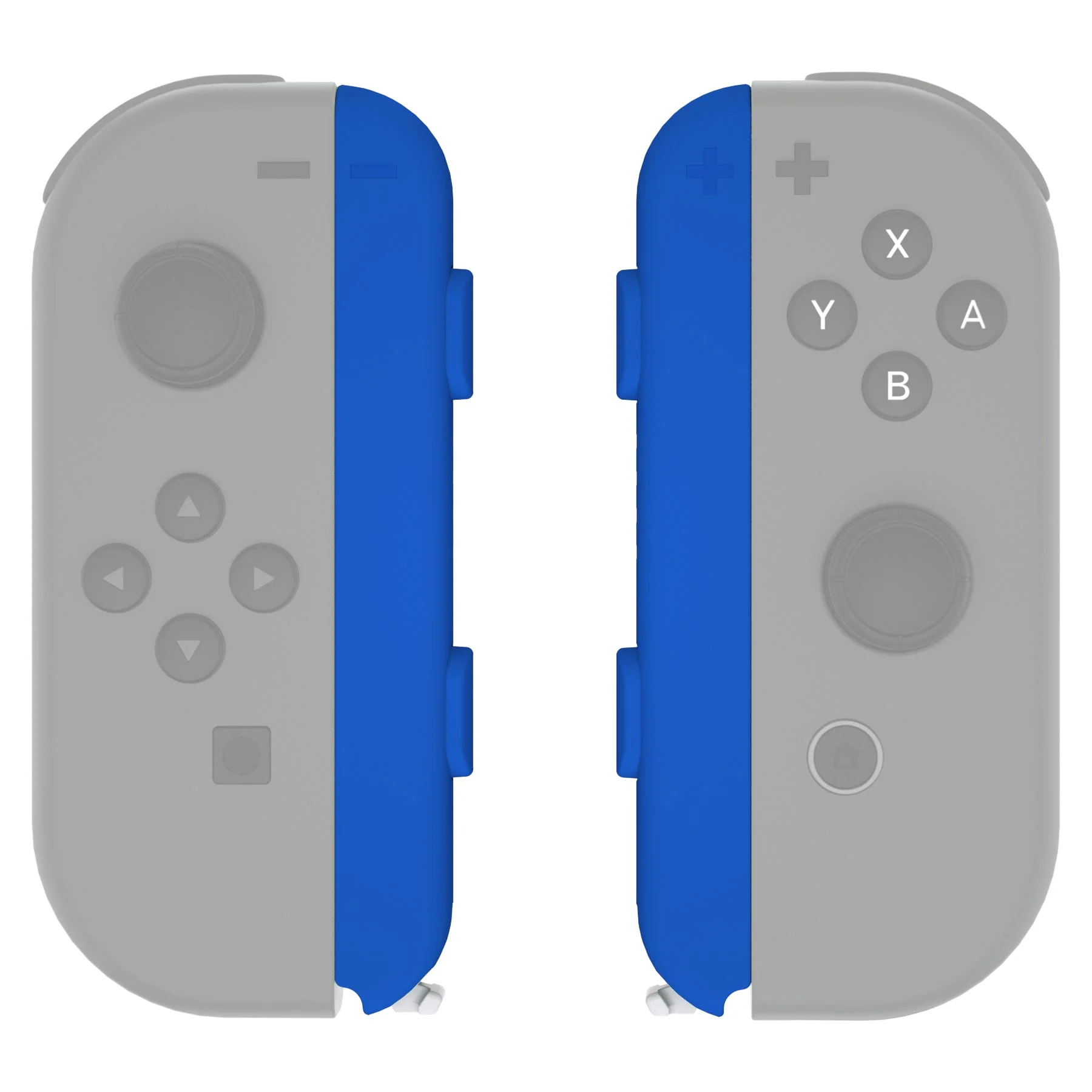 eXtremeRate 2 Pack Custom Replacement shell for Joycon Strap of NS Switch - Blue - Image 5