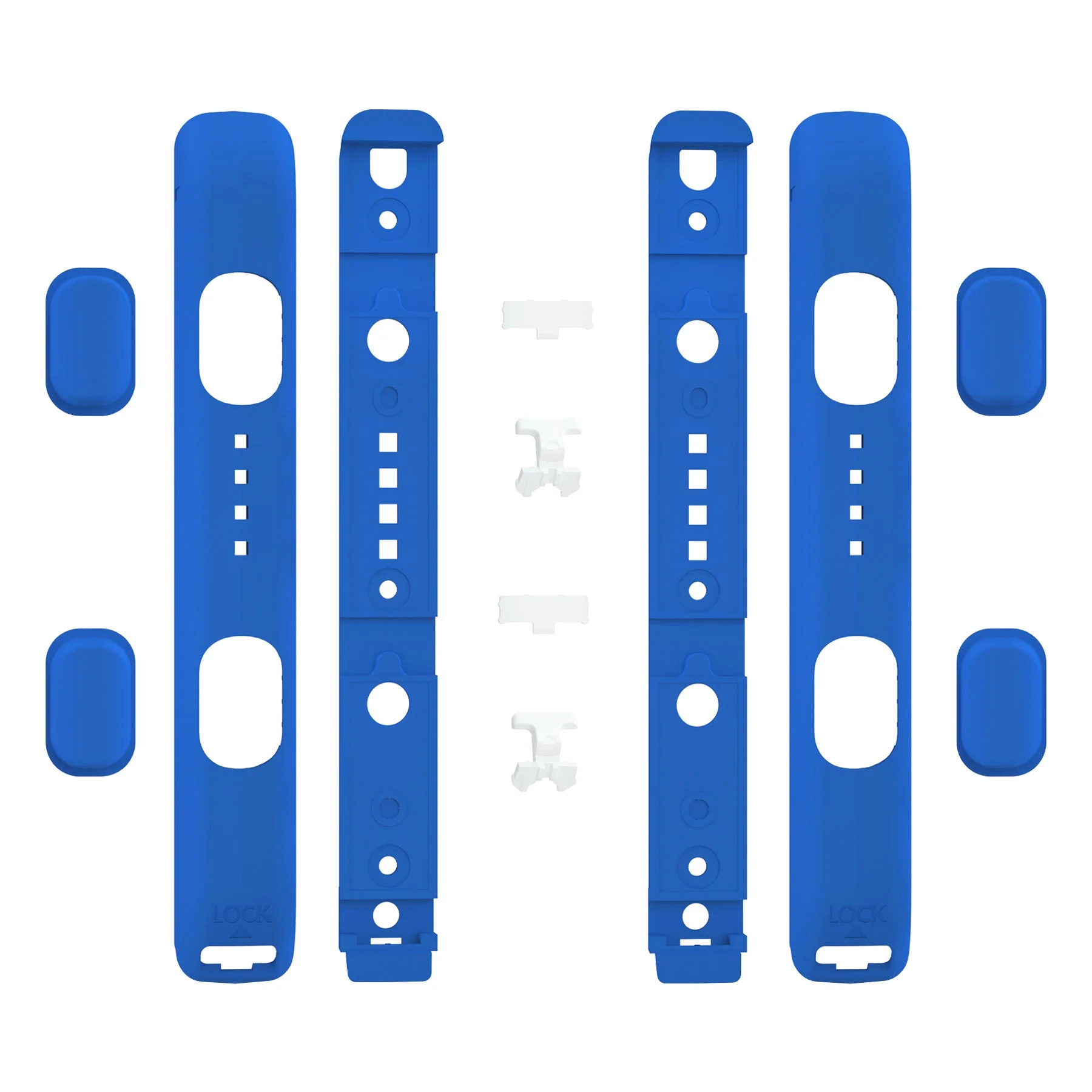 eXtremeRate 2 Pack Custom Replacement shell for Joycon Strap of NS Switch - Blue - Image 8