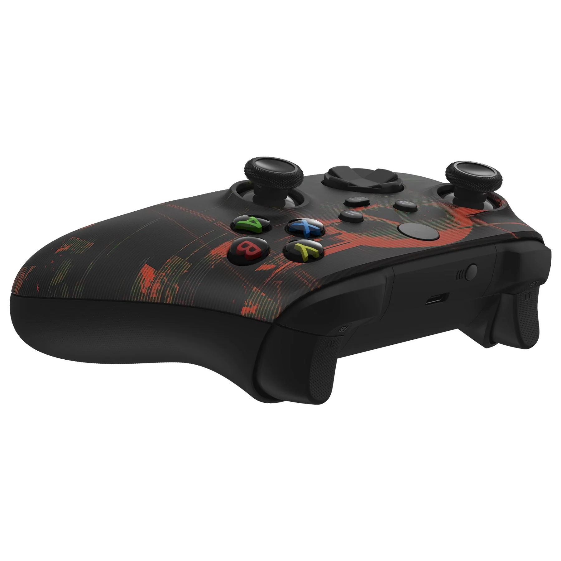 eXtremeRate Replacement Front Housing Shell for Xbox Series X & S Controller - Blurred Screaming Skull - Image 9