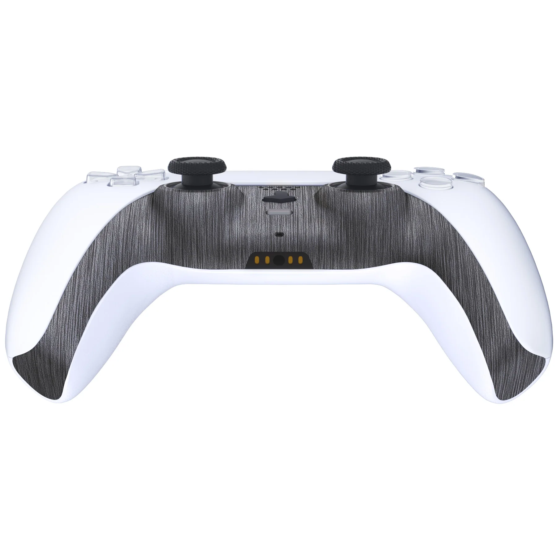 eXtremeRate Replacement Decorative Trim Shell with Accent Rings Compatible with PS5 Controller BDM-010/020/030/040/050 - Brushed Silver - Image 6