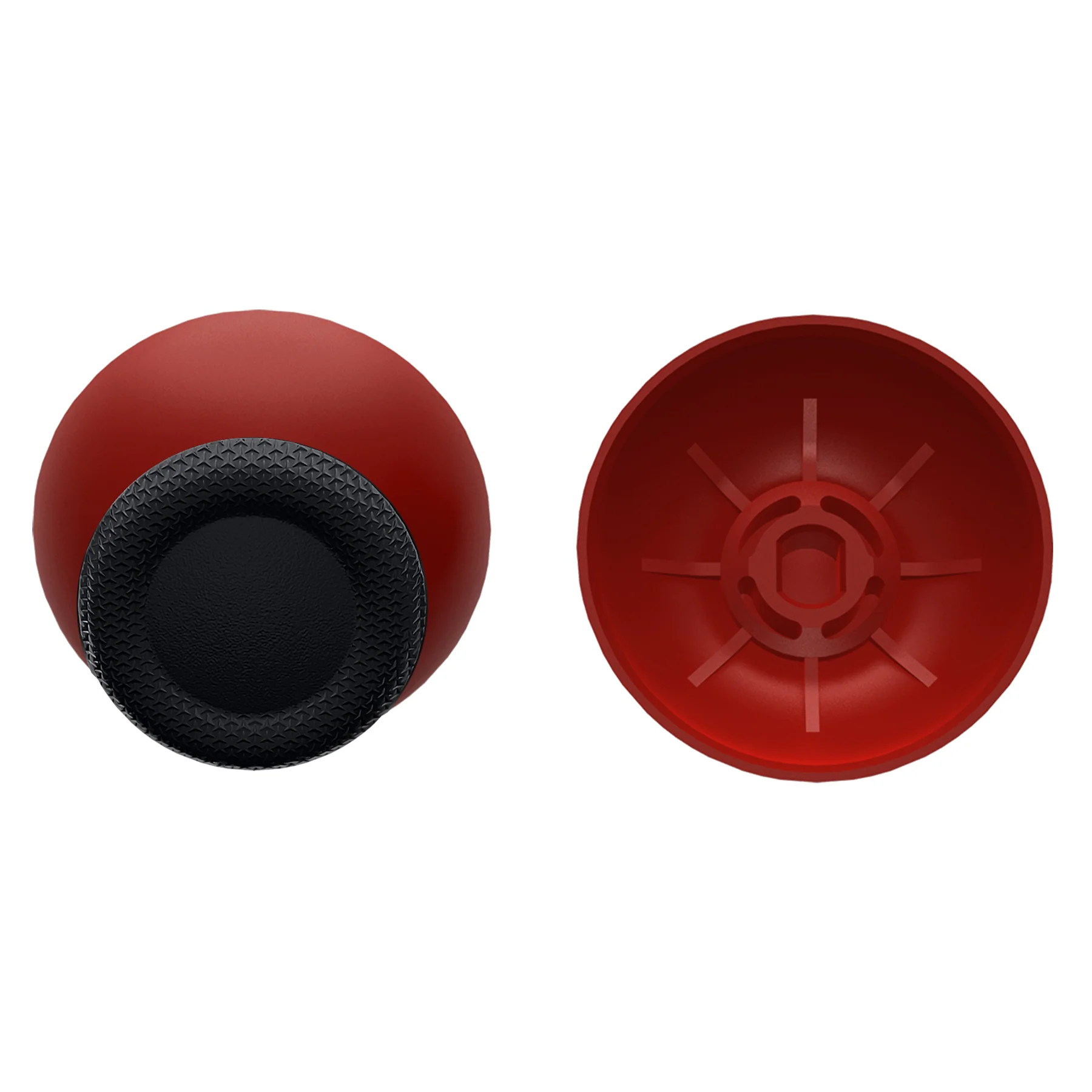 eXtremeRate Replacement Dual-Color Thumbsticks Analog Stick Joystick Compatible with PS5 & PS4 All Model Controller - Carmine Red & Black - Image 6