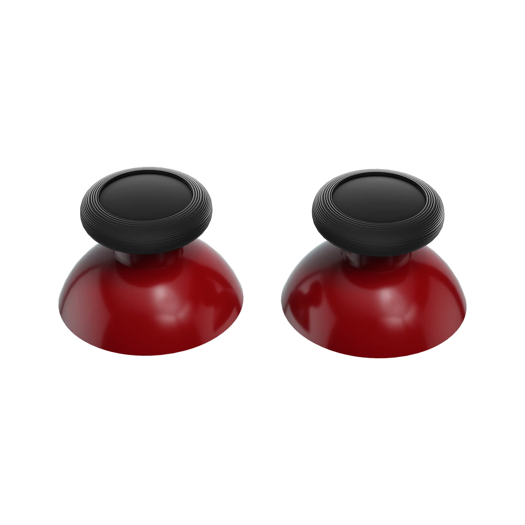 eXtremeRate Replacement Dual-color 3D Joystick Thumbsticks for Nintendo Switch Pro Controller - Carmine Red & Black - Image 5