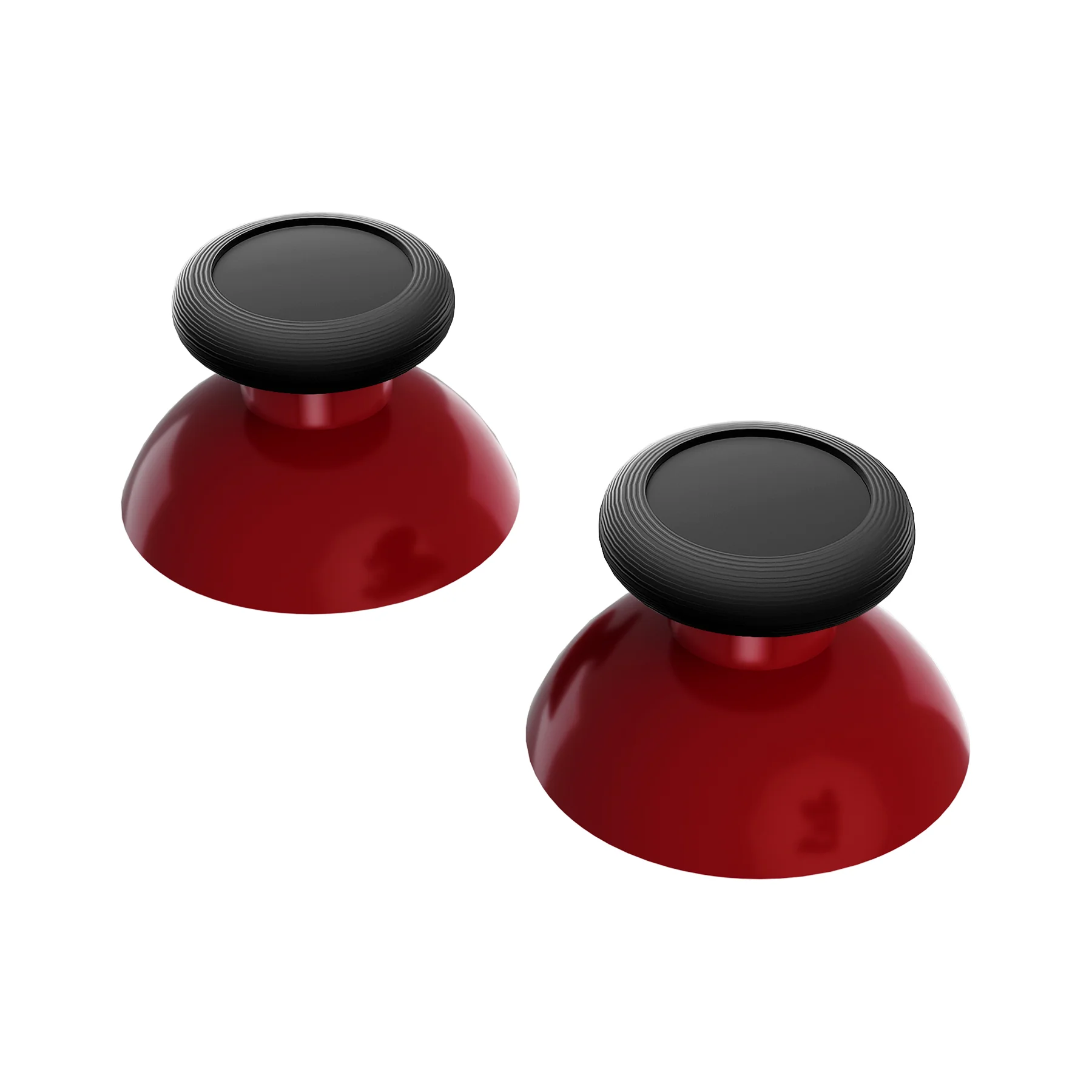 eXtremeRate Replacement Dual-color 3D Joystick Thumbsticks for Nintendo Switch Pro Controller - Carmine Red & Black - Image 7