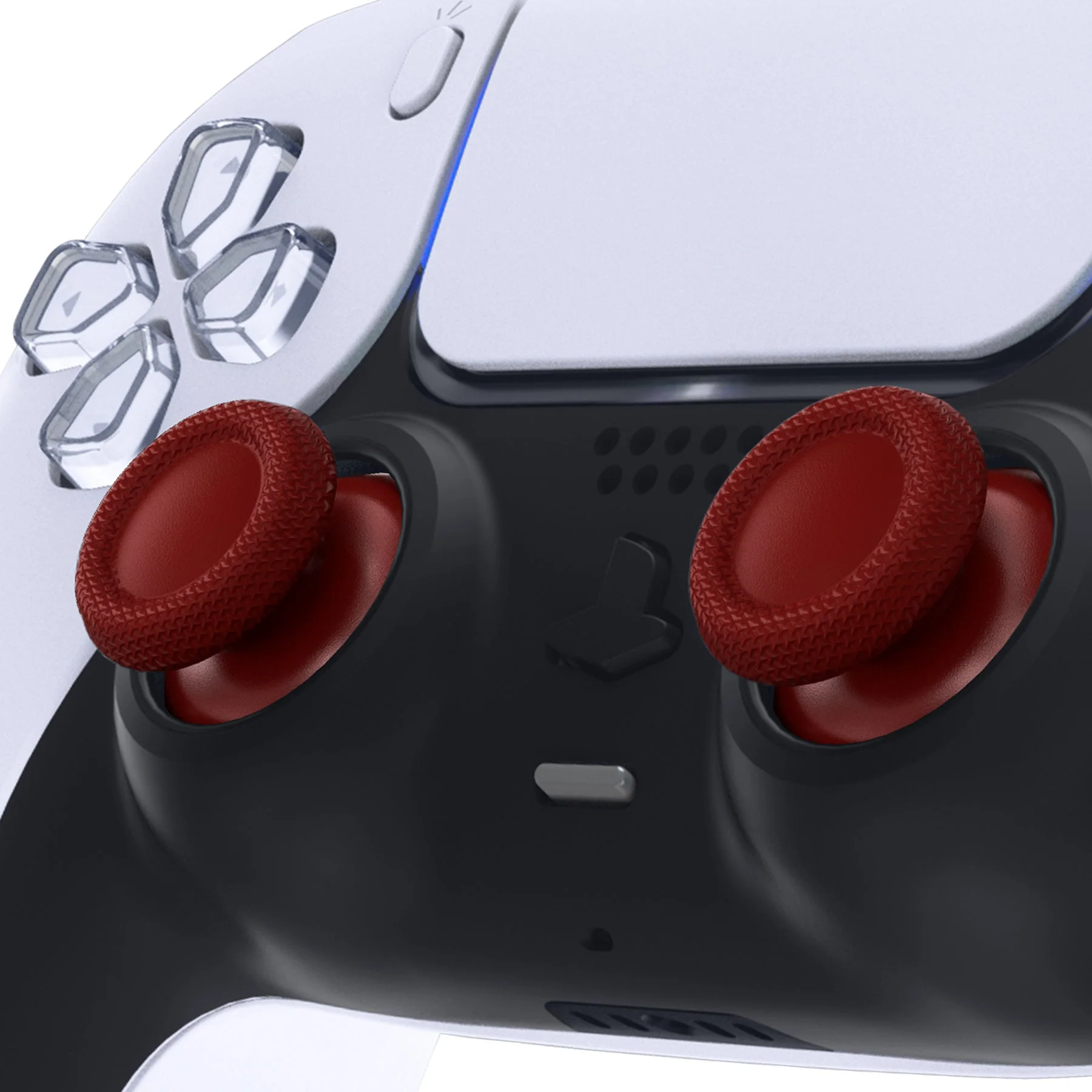 eXtremeRate Replacement Thumbsticks Analog Stick Joystick Compatible with PS5 & PS4 All Model Controller - Carmine Red - Image 2