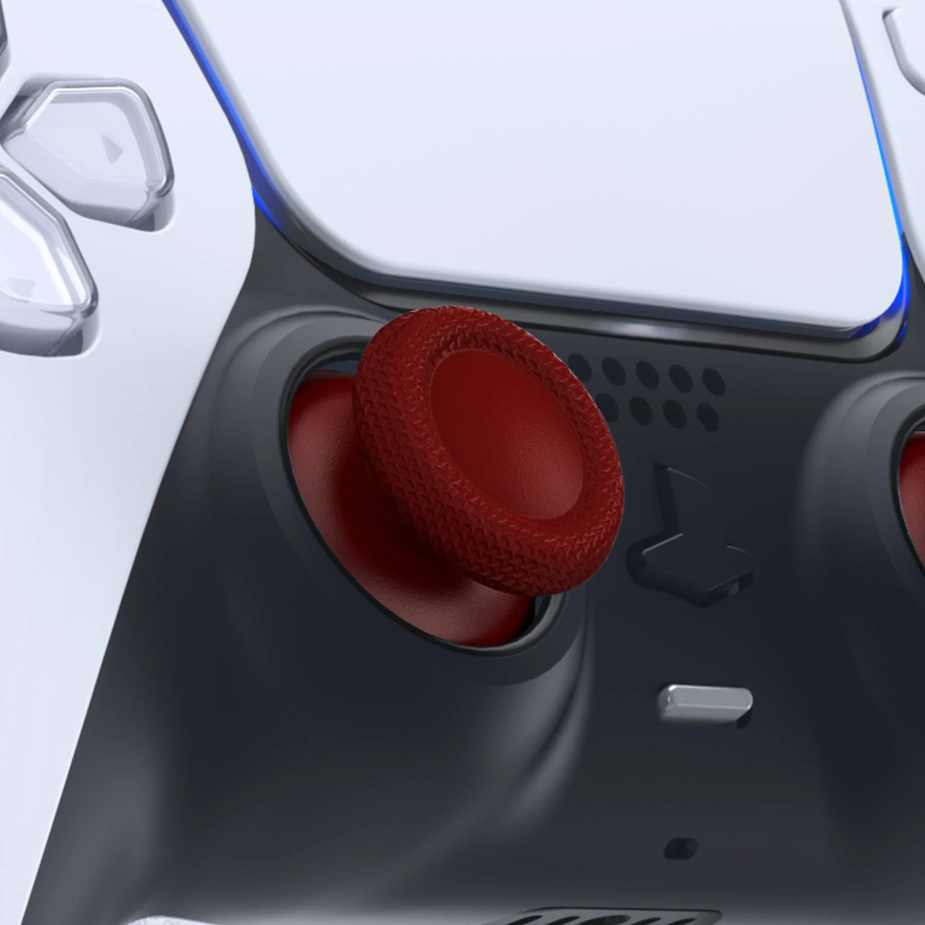 eXtremeRate Replacement Thumbsticks Analog Stick Joystick Compatible with PS5 & PS4 All Model Controller - Carmine Red - Image 3