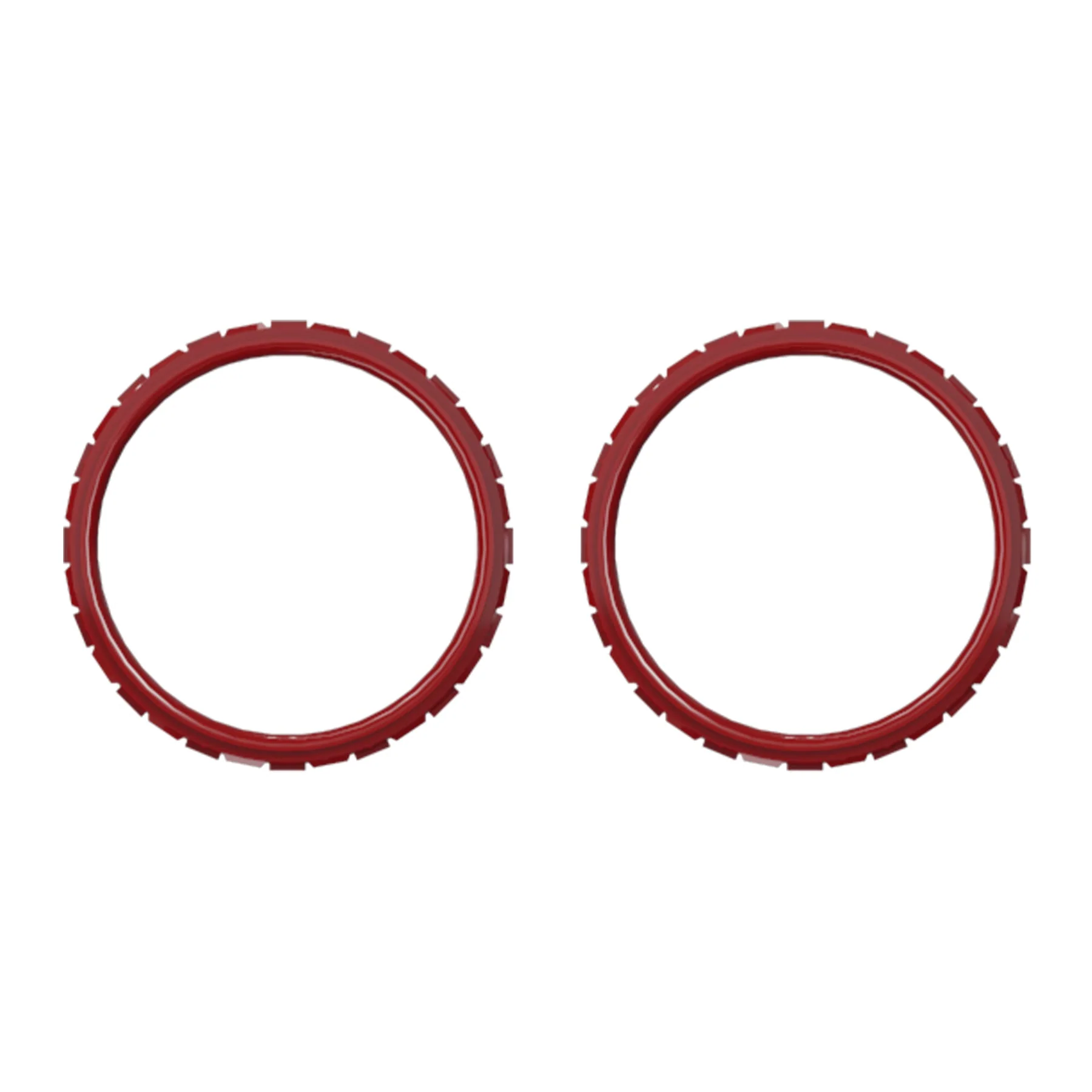 eXtremeRate Custom Replacement Accent Rings for PS5 Controller - Carmine Red - Image 6