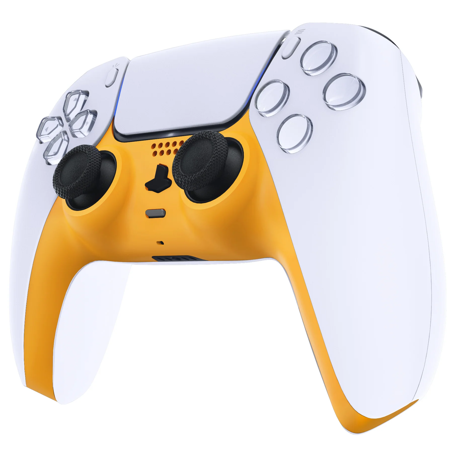 eXtremeRate Replacement Decorative Trim Shell with Accent Rings Compatible with PS5 Controller BDM-010/020/030/040/050 - Caution Yellow - Image 4