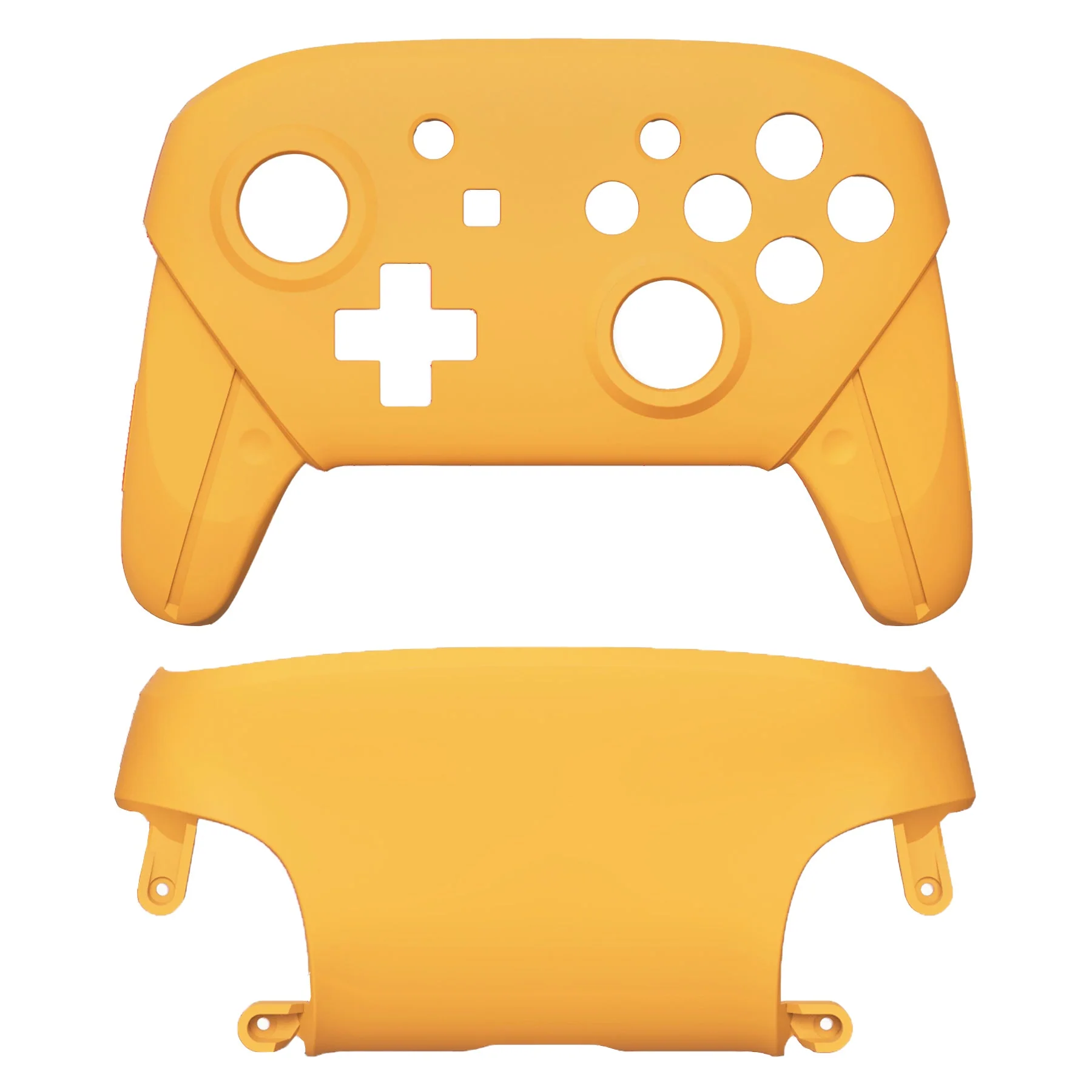 eXtremeRate Replacement Faceplate and Backplate for Nintendo Switch Pro Controller - Caution Yellow - Image 2