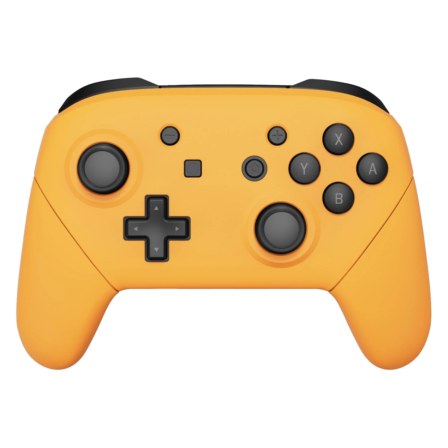 eXtremeRate Replacement Full Set Shell Faceplate Backplate Handles for Nintendo Switch Pro - Caution Yellow - Image 3