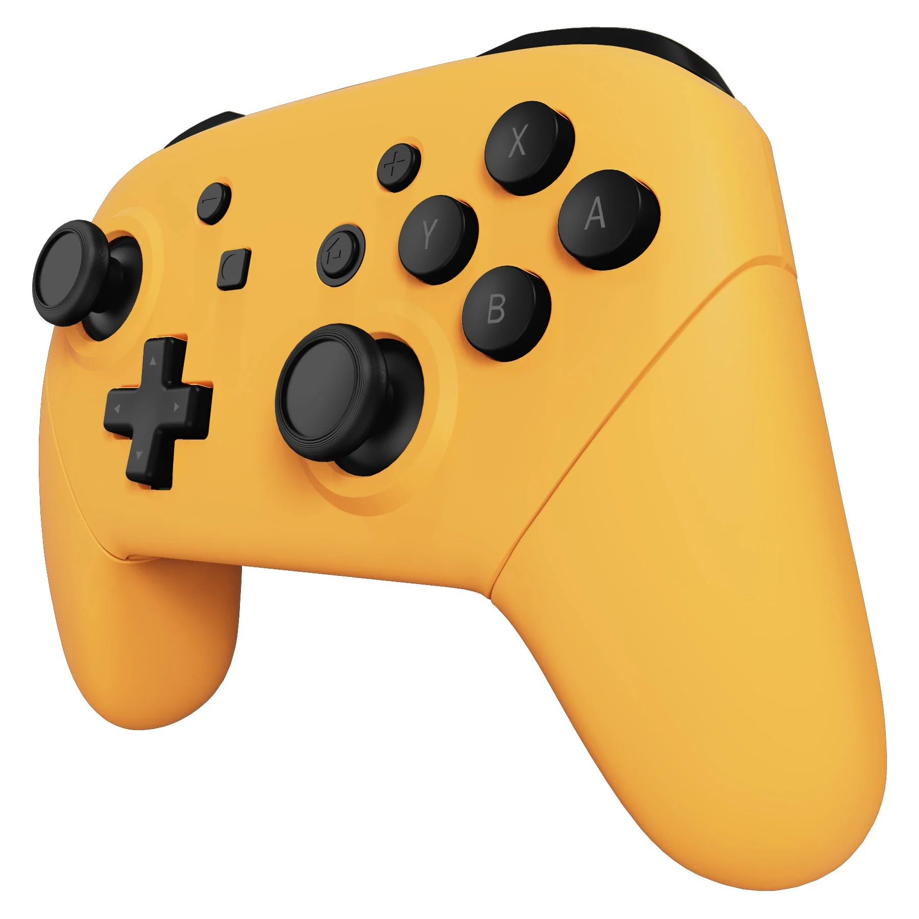 eXtremeRate Replacement Full Set Shell Faceplate Backplate Handles for Nintendo Switch Pro - Caution Yellow - Image 4