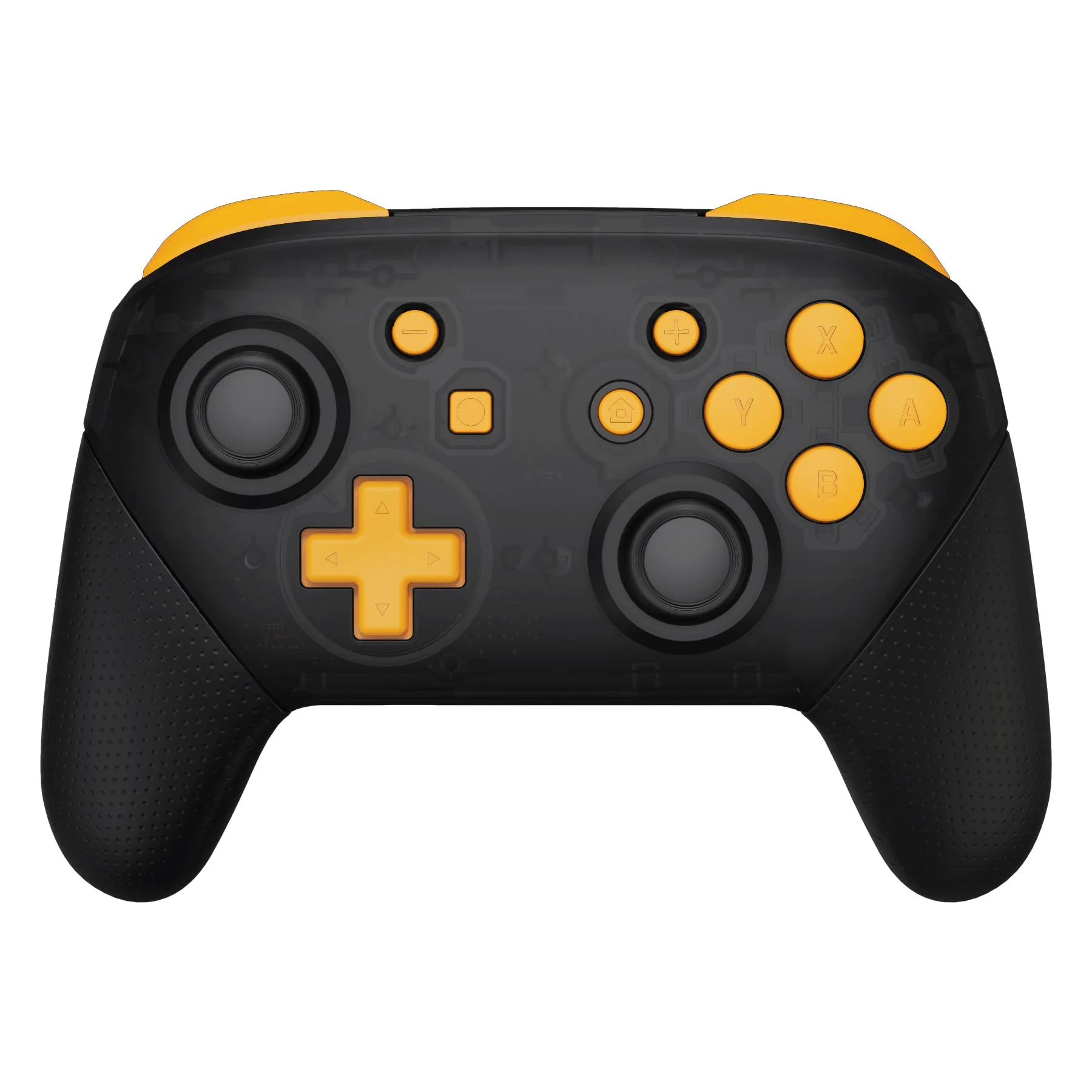 eXtremeRate DIY Replacement Full Set Buttons for Nintendo Switch Pro Controller - Caution Yellow - Image 3